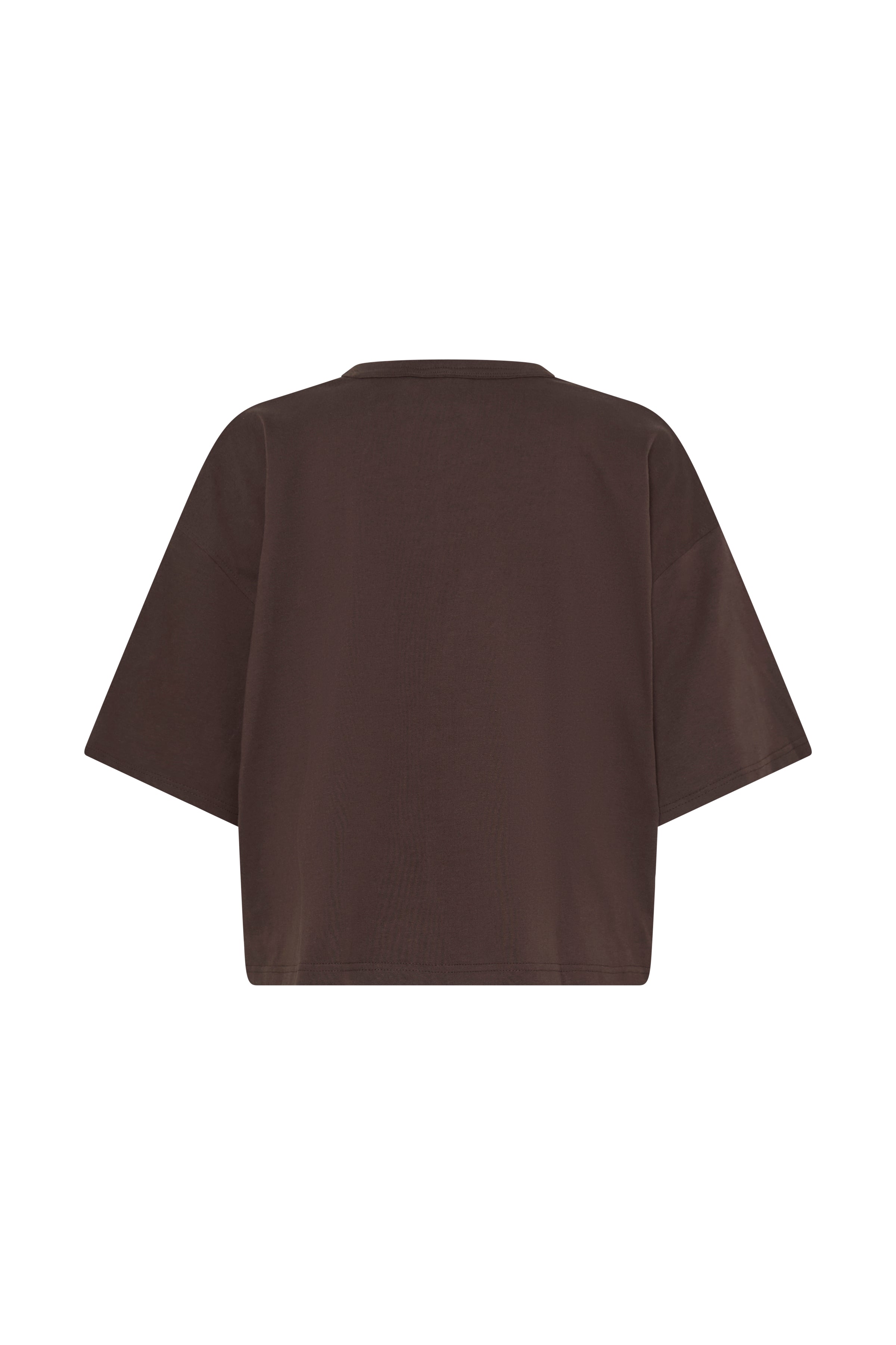 Ichi - IHPalmer Extra Loose T-shirt, mørkebrun