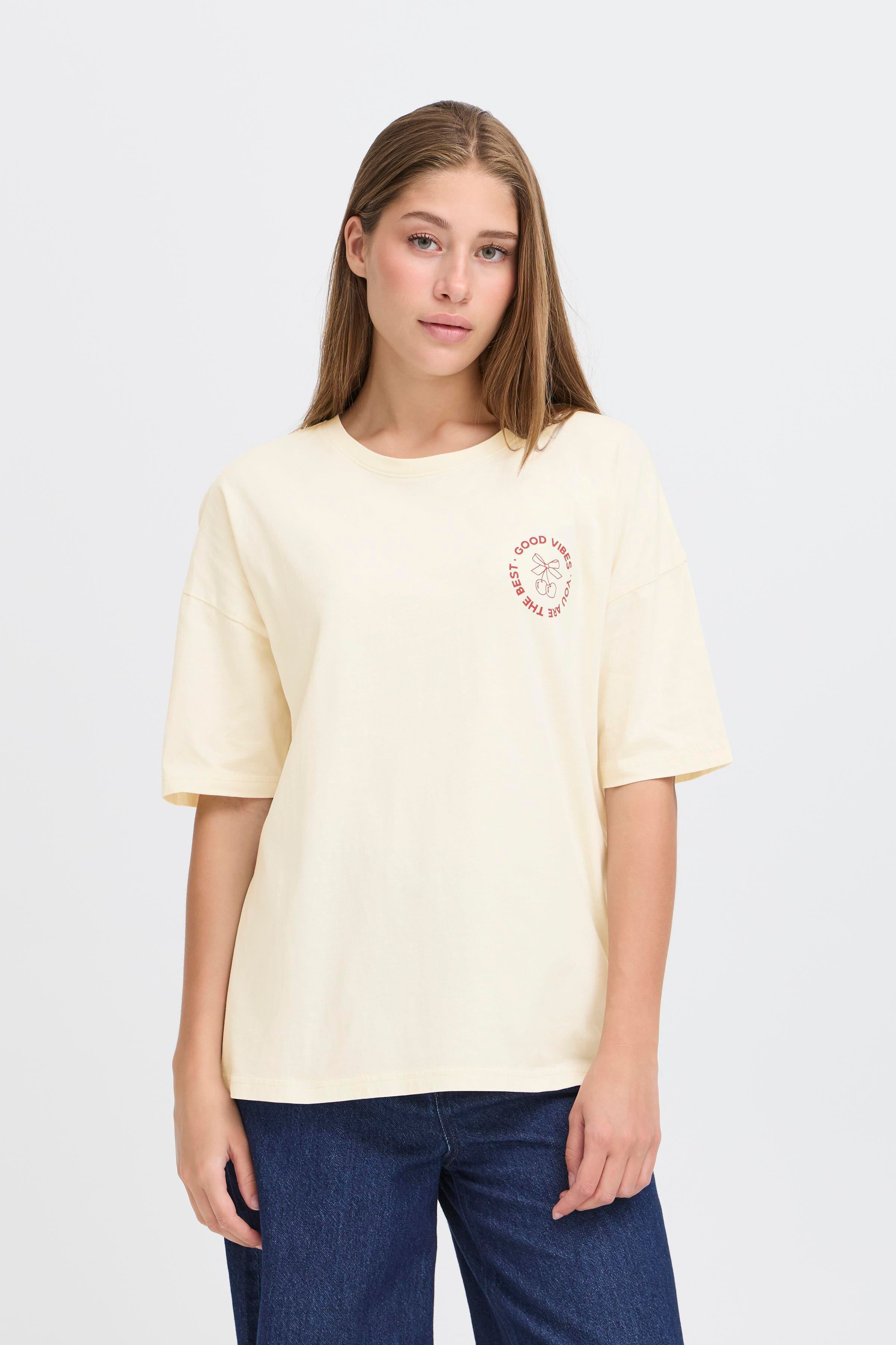 Ichi - IHNabino T-shirt med rygprint