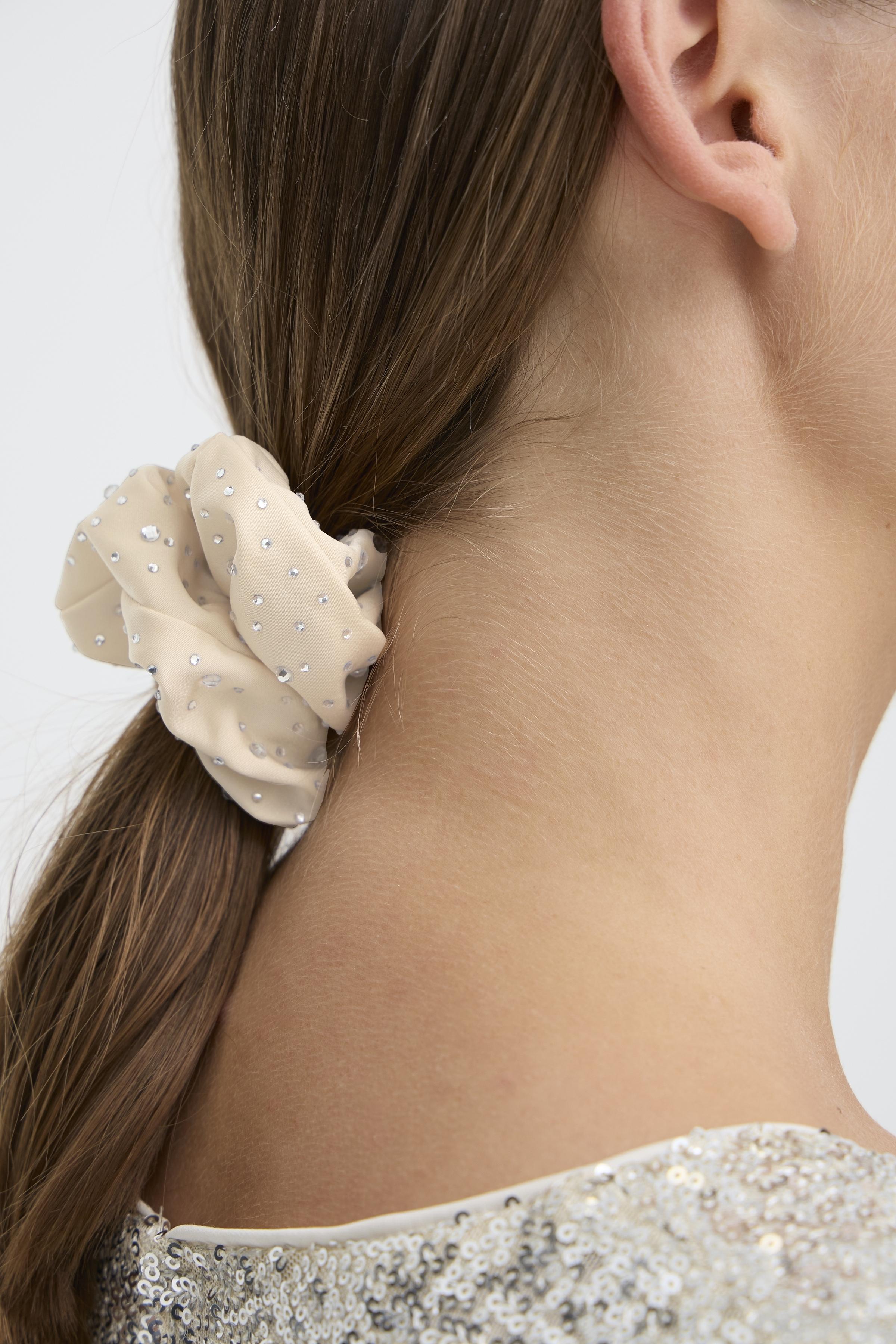 Ichi - IABea Schrunchie i off white