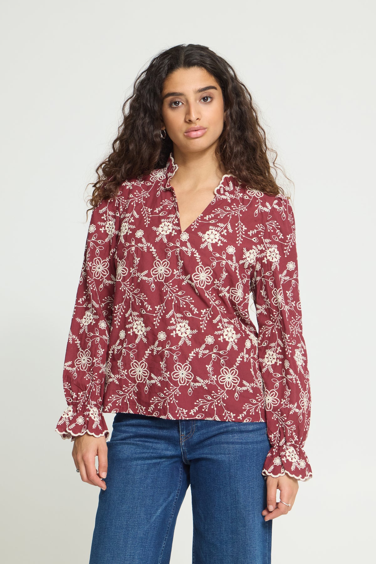 Ichi – IHFULIA LS Bluse – Zinfandel