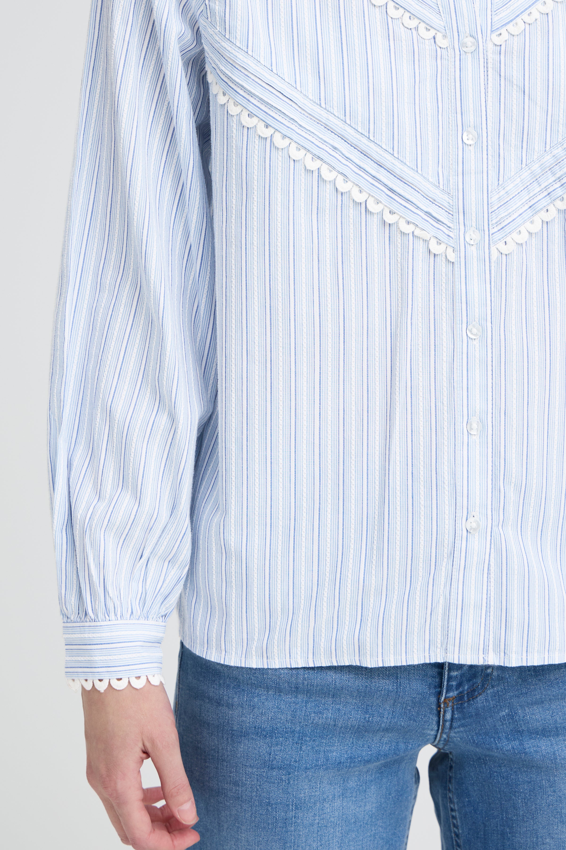 Ichi - IHLitu skjorte med striber