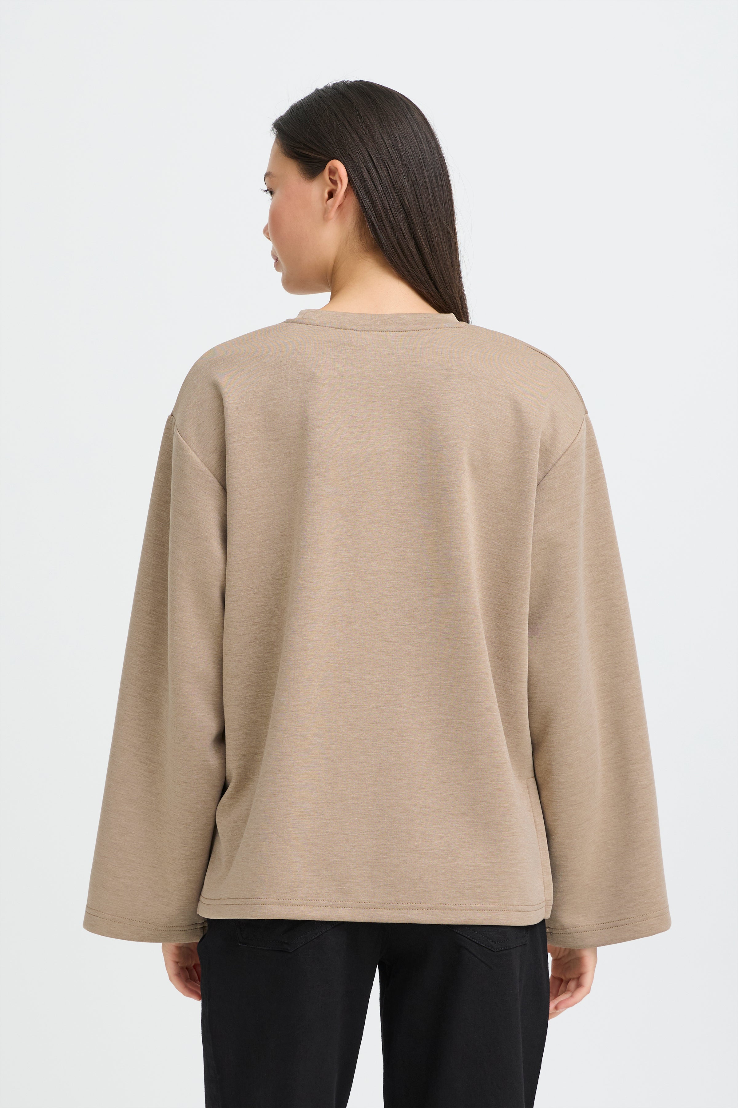 Ichi - IHCozy sweatshirt i sand