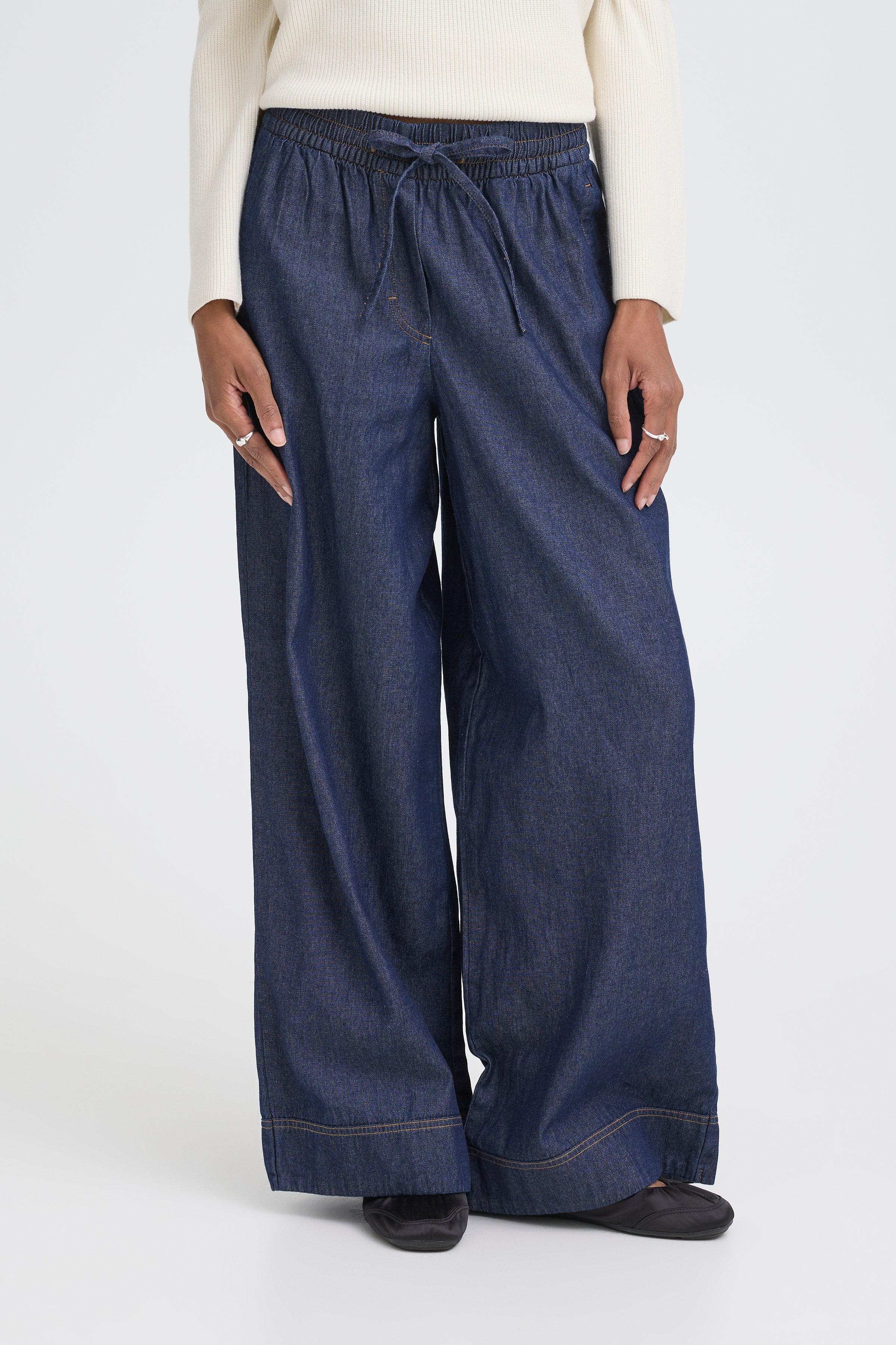 Ichi - IHArcher Pant, mørk denim