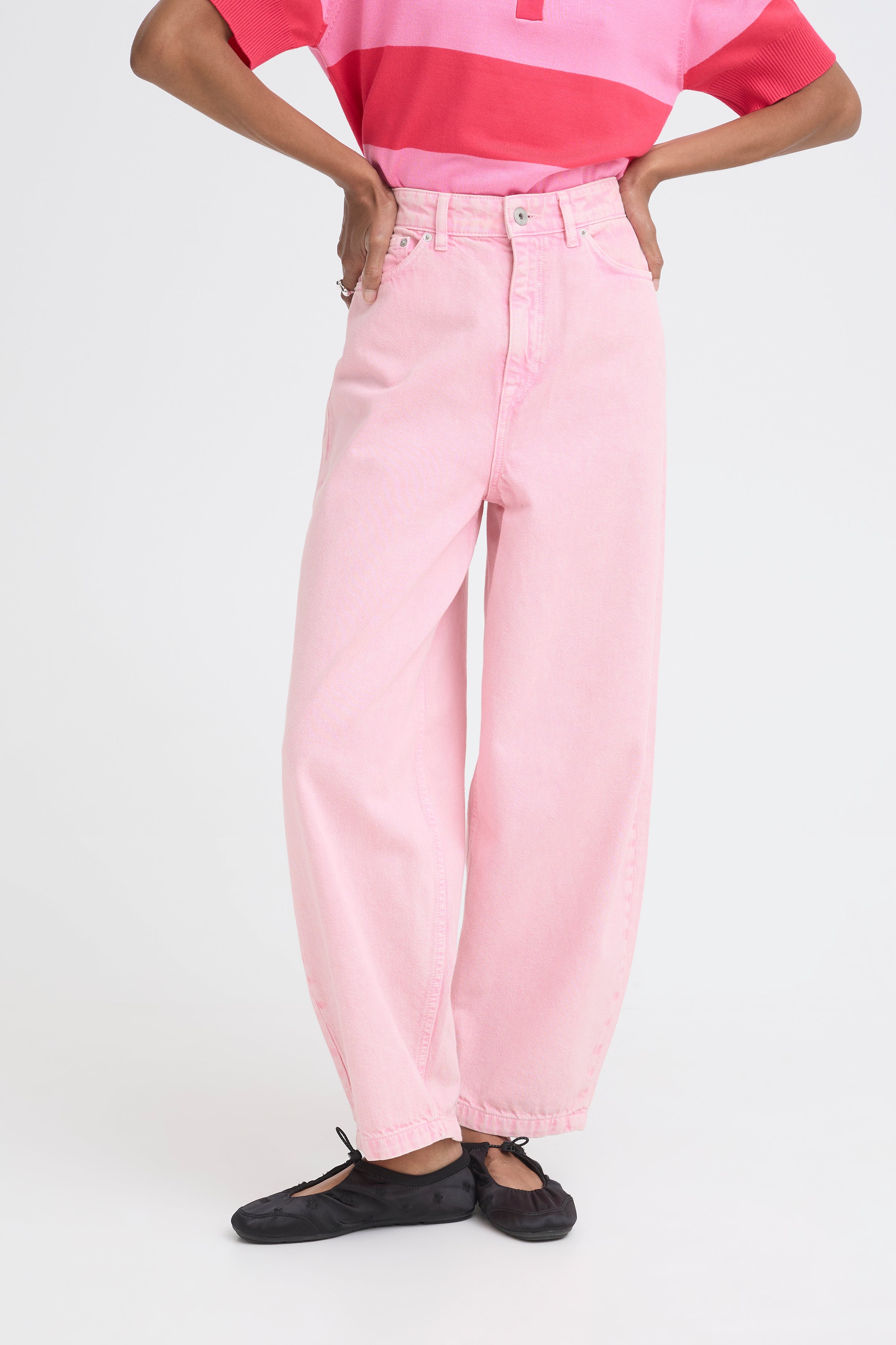 Ichi - IHAvena jeans i lyserød