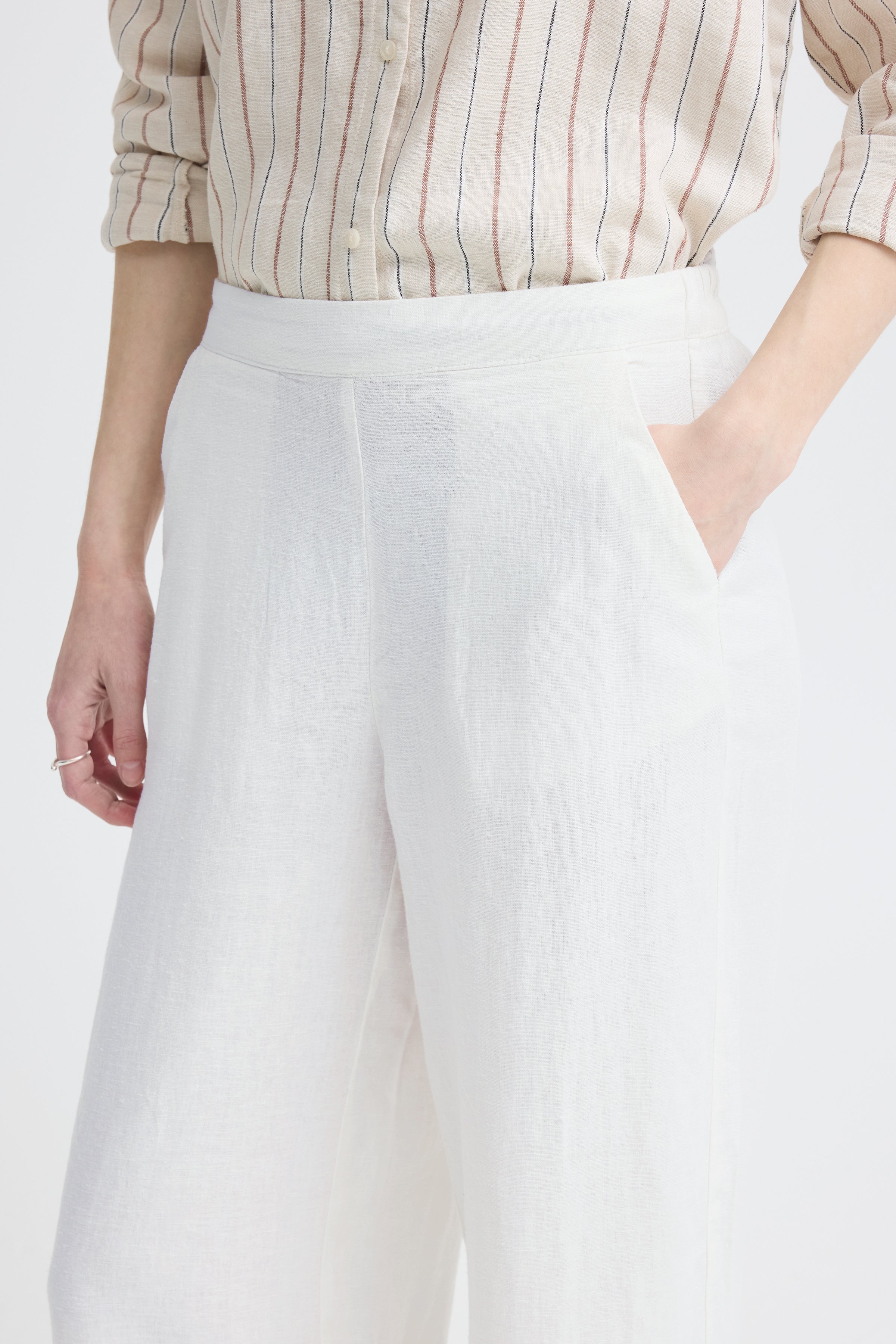 Ichi - IHLinno Pant i hvid