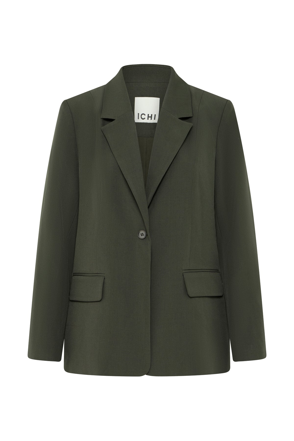 Ichi - IHFava Blazer, mørkegrøn