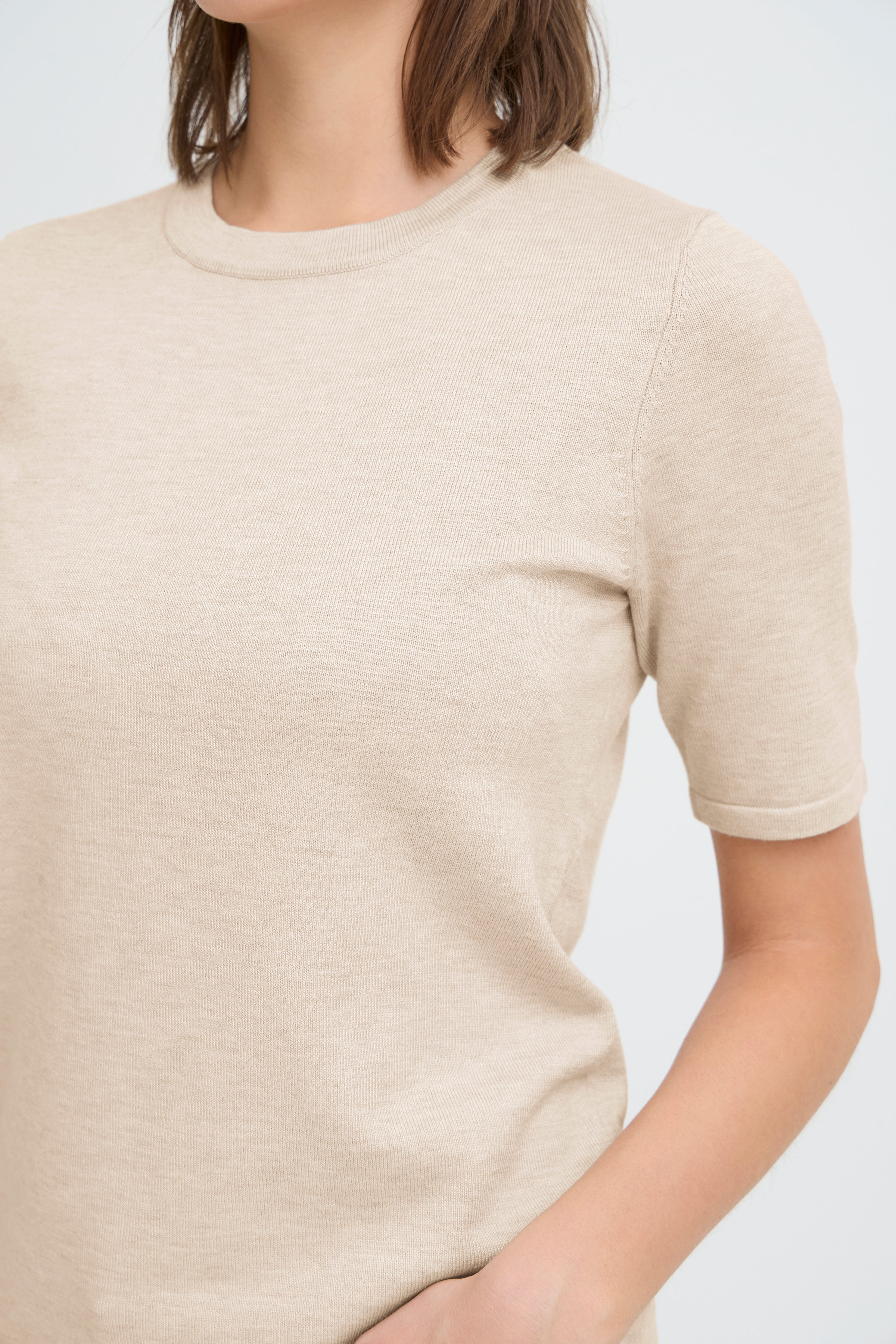 Ichi - Ihluls O-Neck Pullover Sand