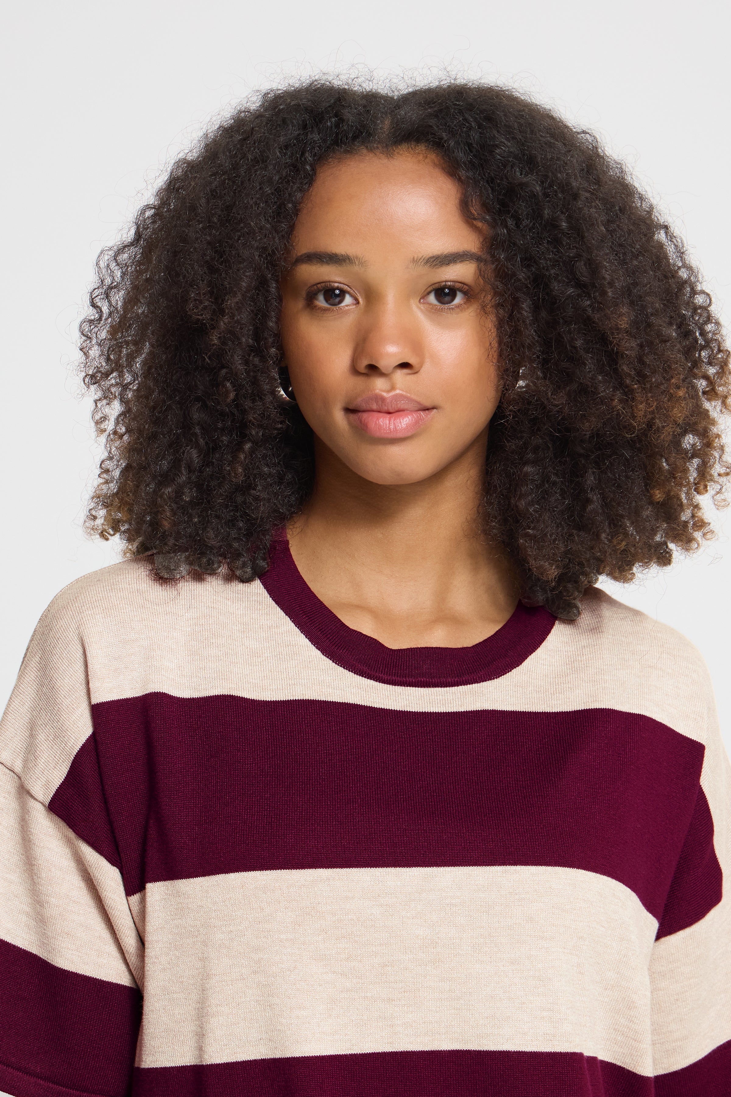 Ichi - Ihluls Loose Pullover Bordeaux