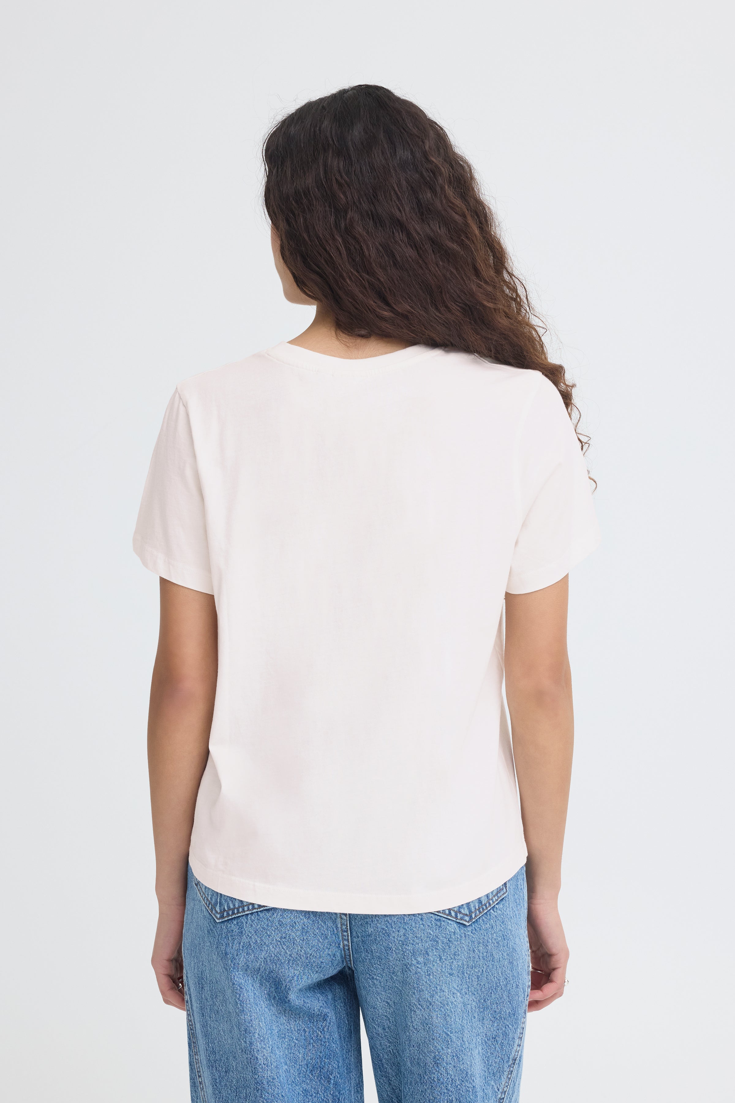 Ichi - IHNOVOLA T-Shirt i Hvid