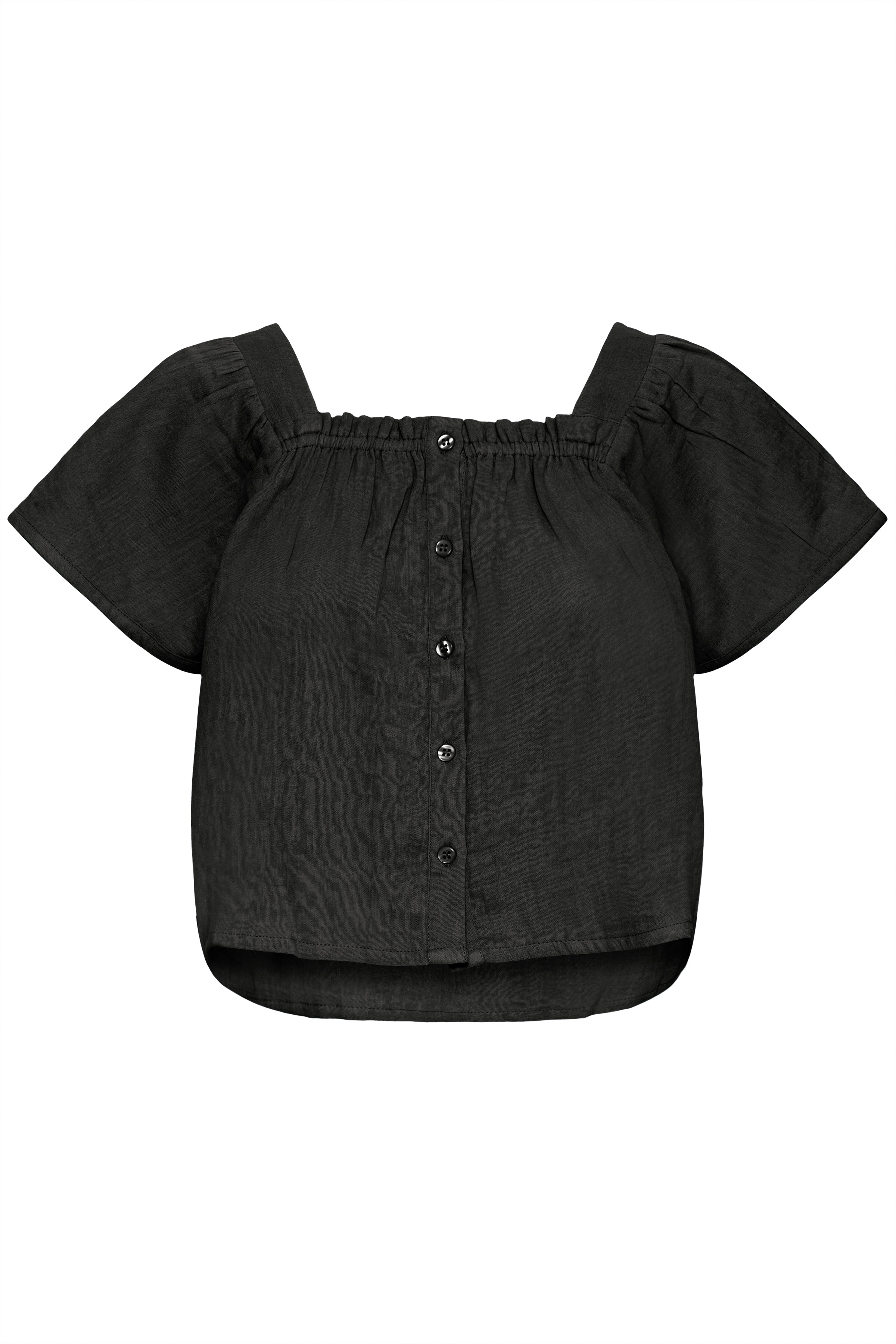 Ichi - IAFOXA Bluse Sort