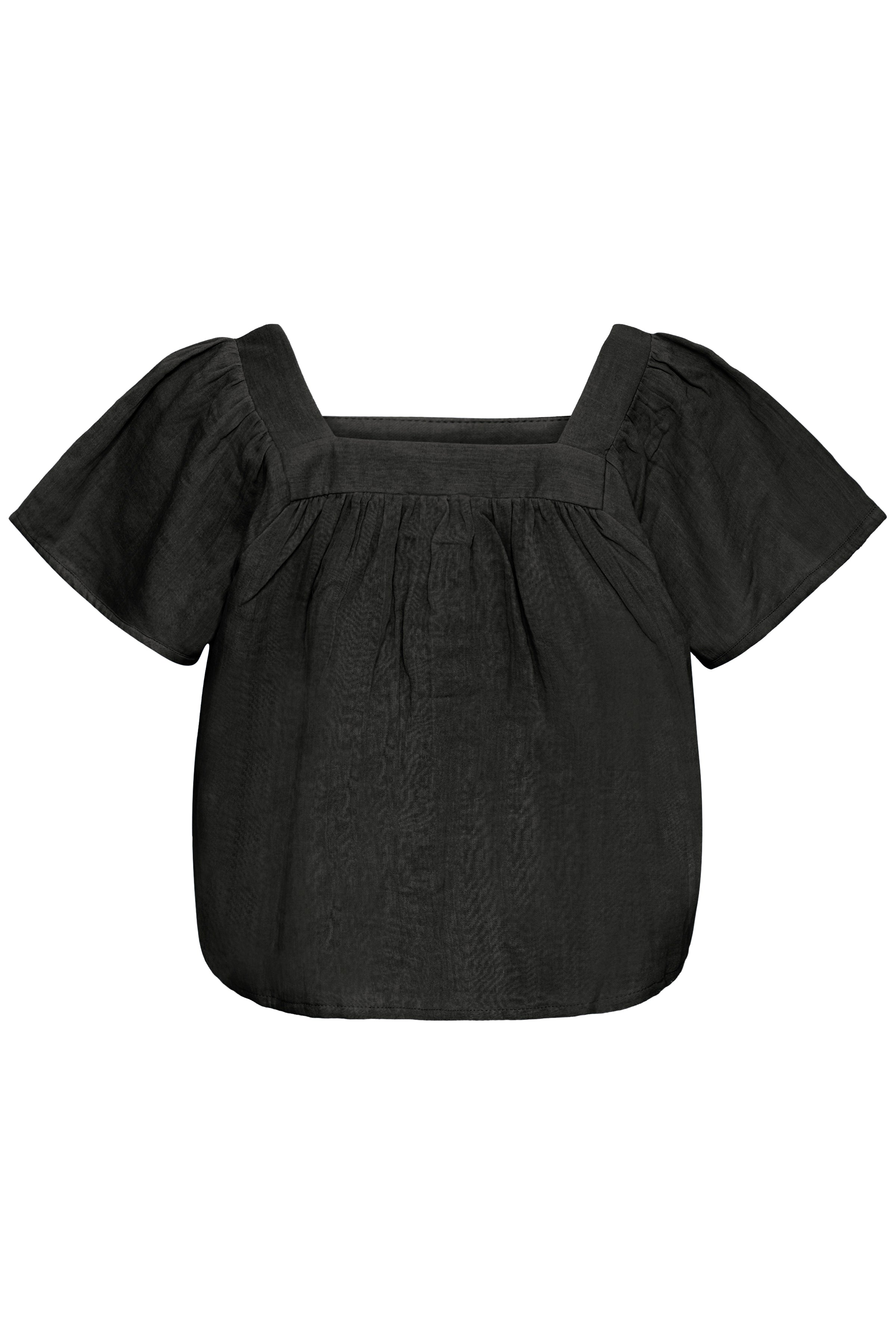 Ichi - IAFOXA Bluse Sort