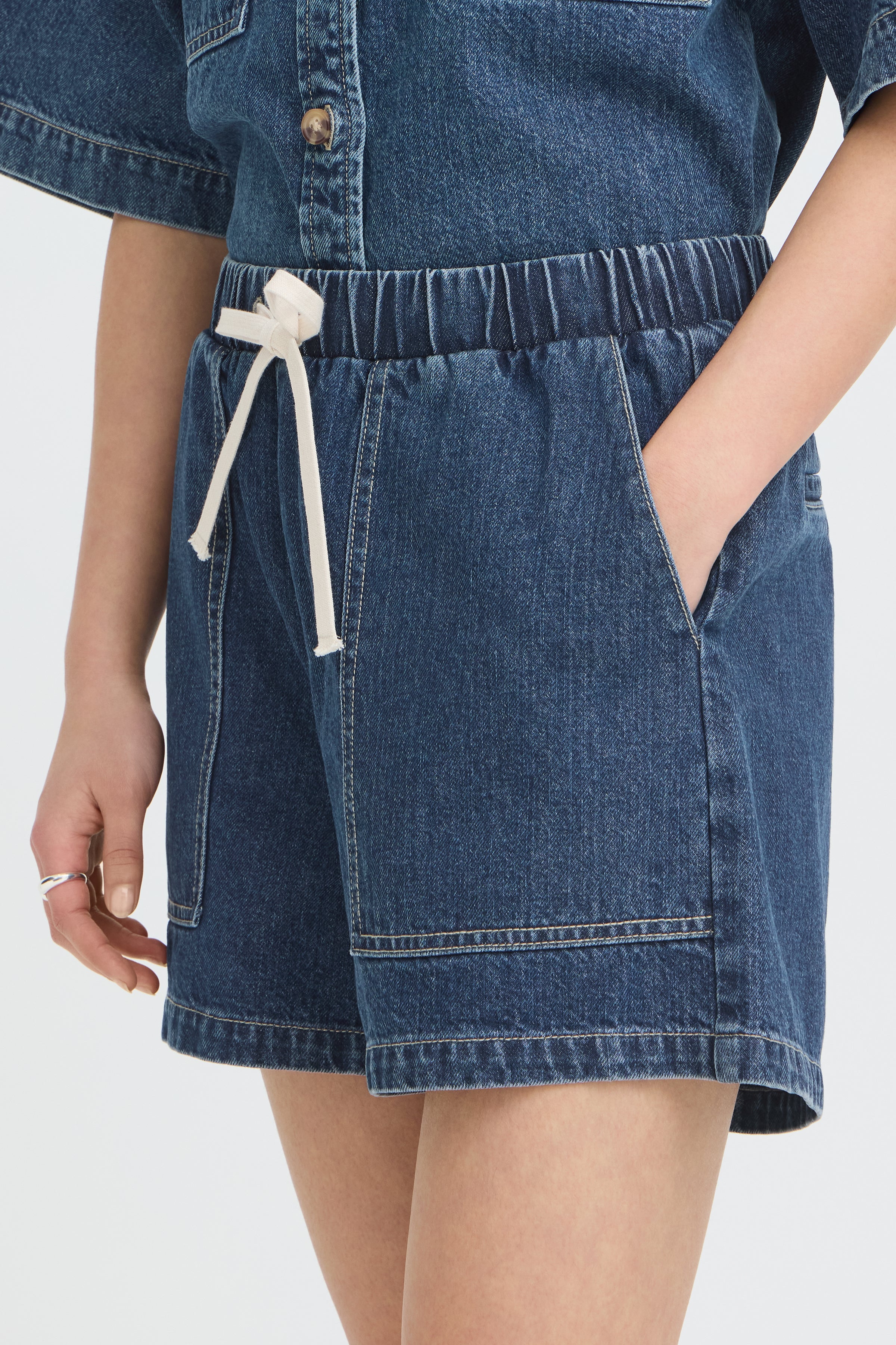 Ichi - Ihkamina Denim Shorts