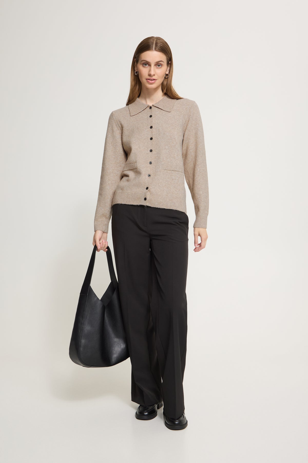 Ichi - IHDasila Cardigan, oatmeal