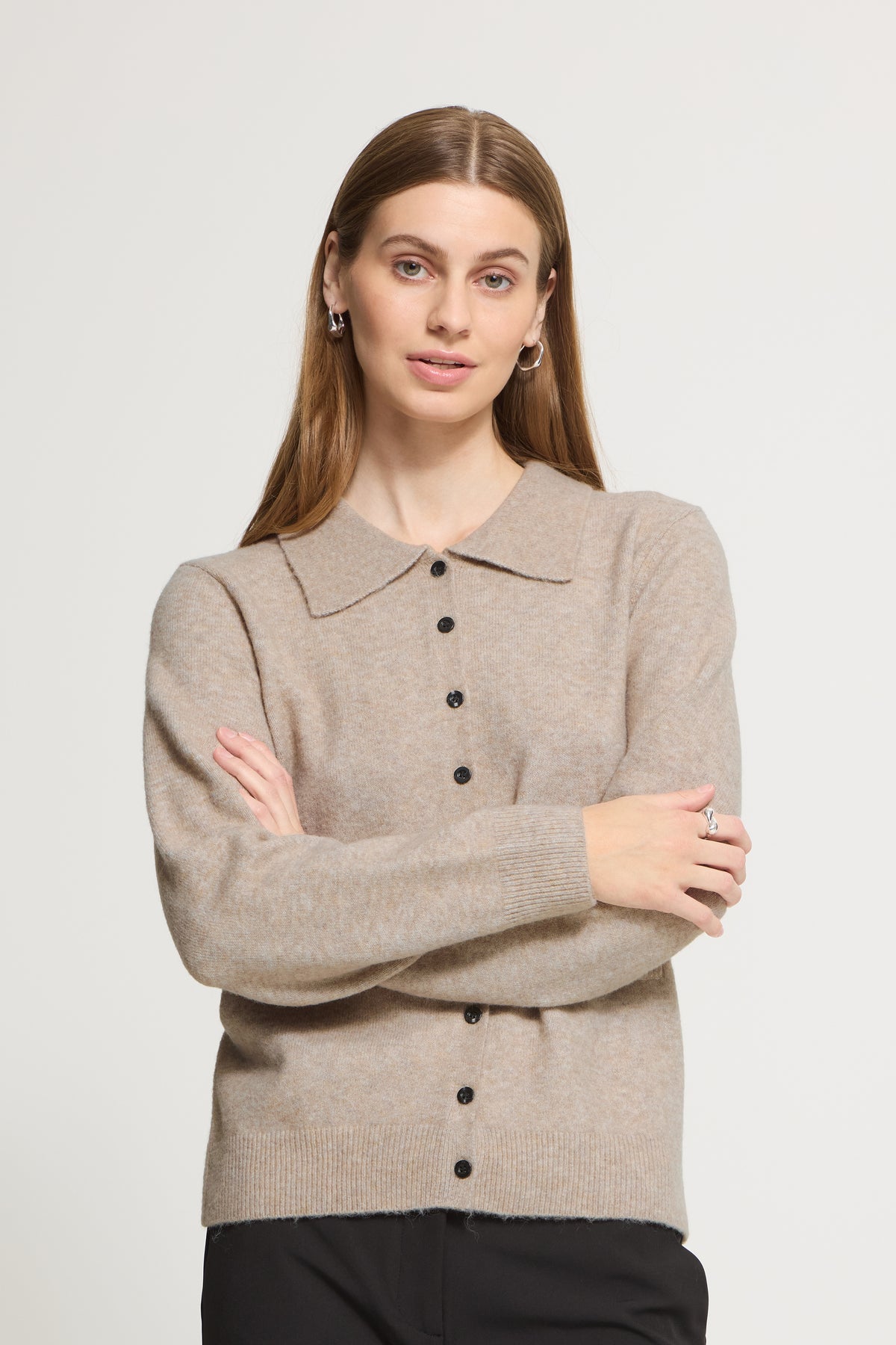 Ichi - IHDasila Cardigan, oatmeal