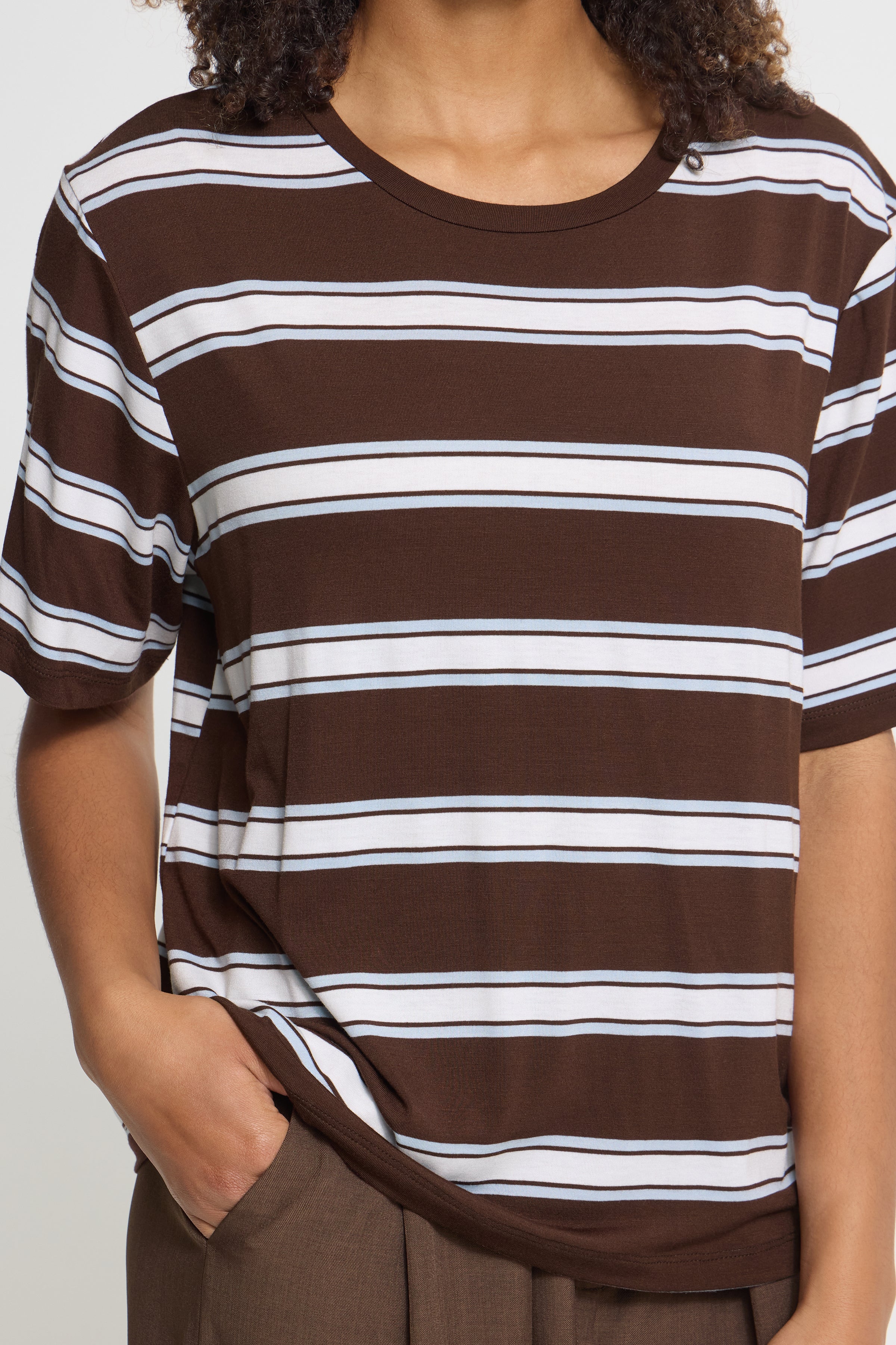 Ichi - IHRebetta SS T-shirt Brun