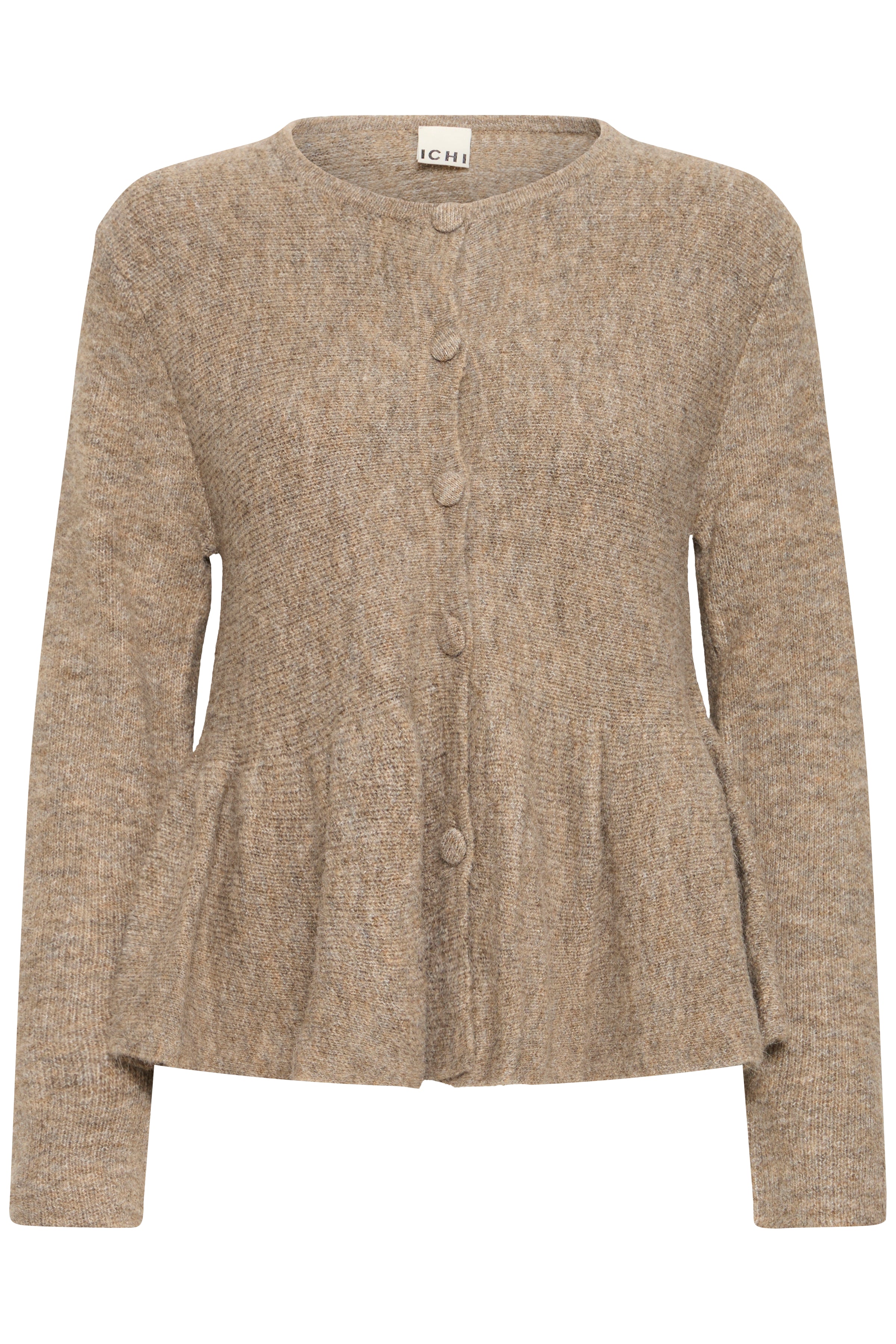 Ichi IHKamara Cardigan med peplum, Fungi