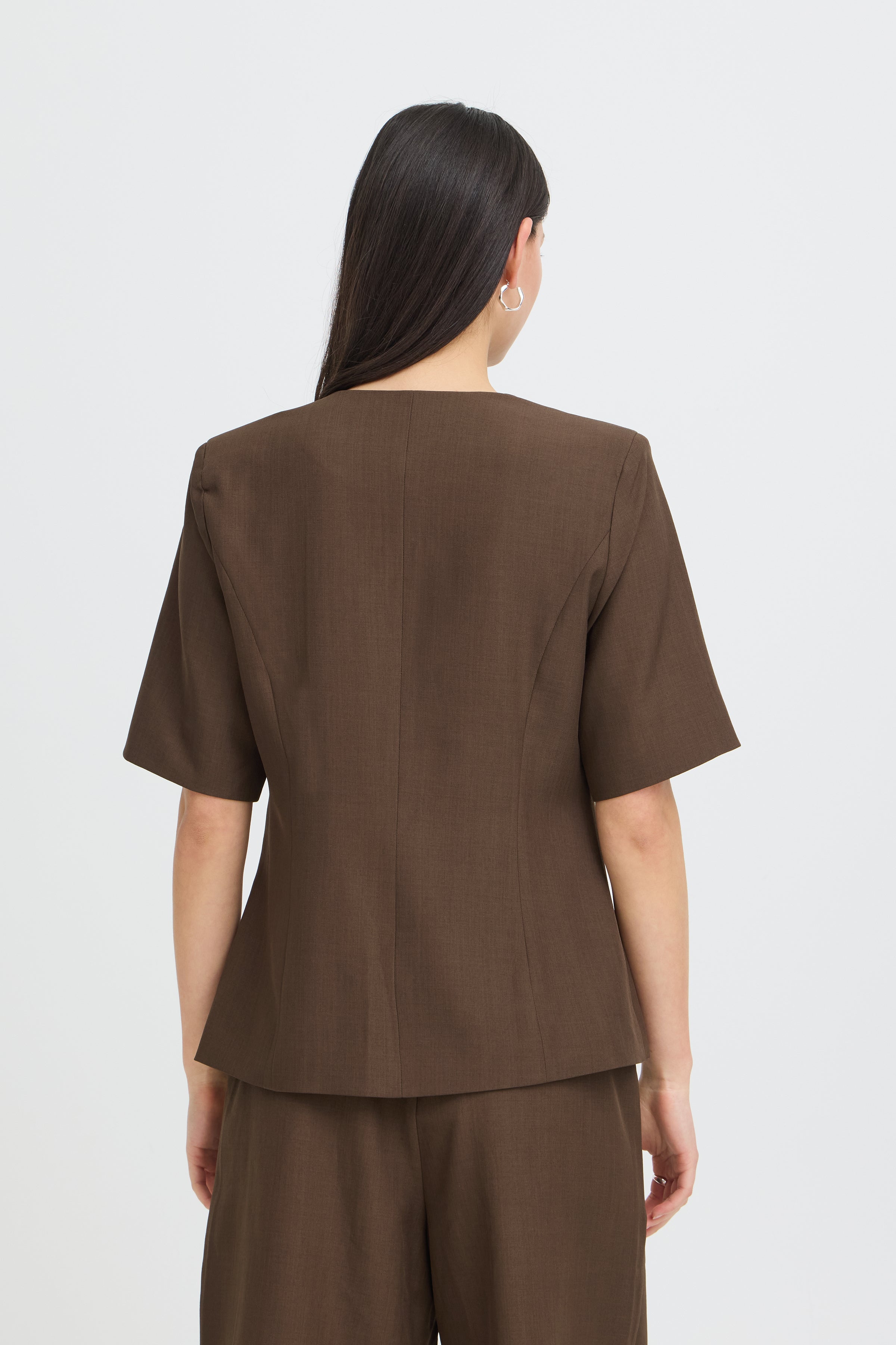 Ichi - IHFAVA Blazer Slate Black Melange