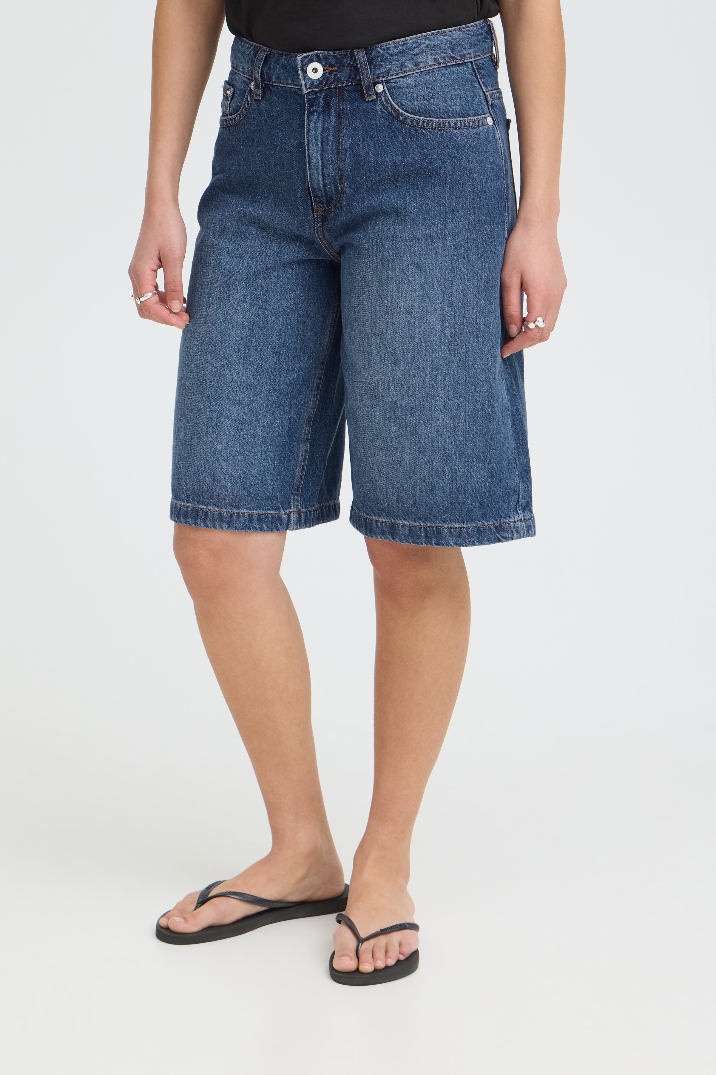 Ichi - IHKirsten Bermuda shorts, blå