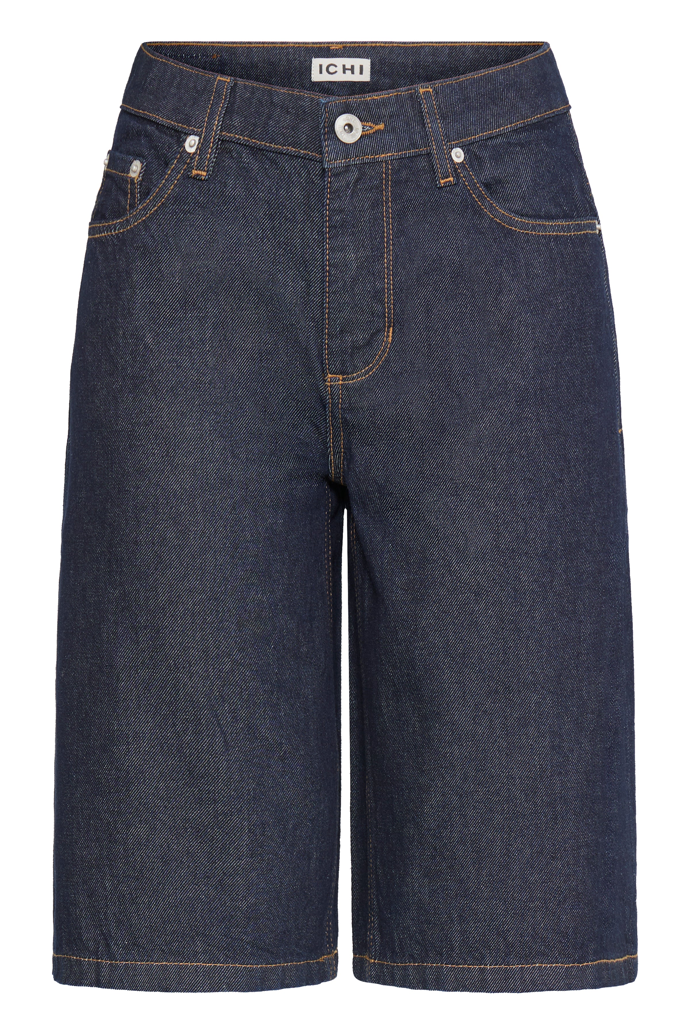 Ichi - IHKirsten Bermuda shorts, mørkeblå