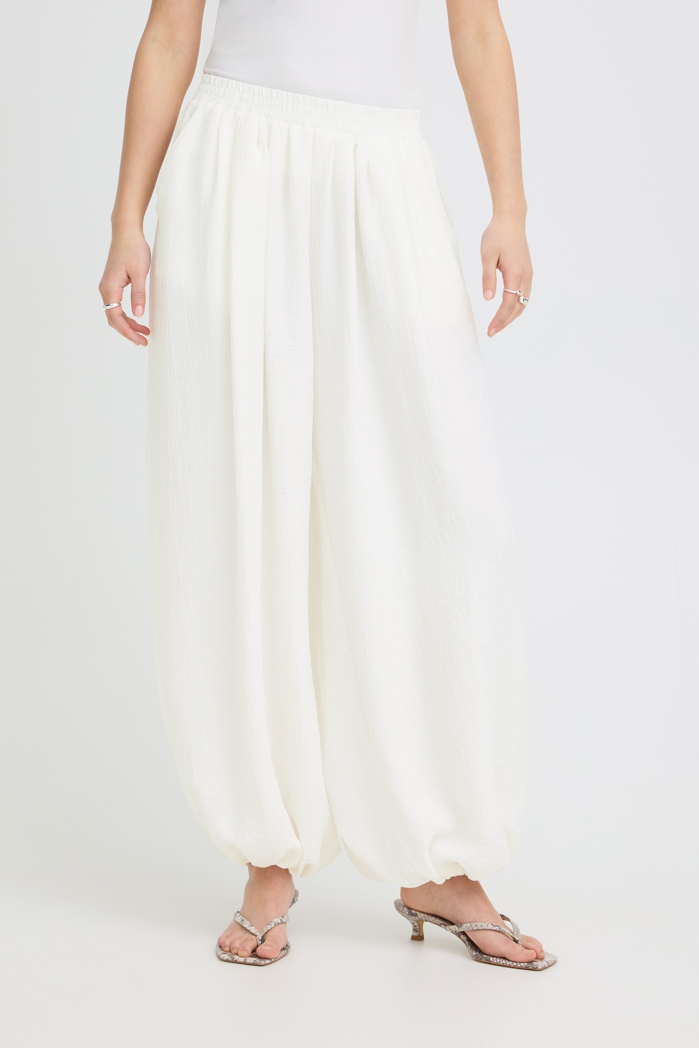 Ichi - IHBalloon Bukser i Hvid