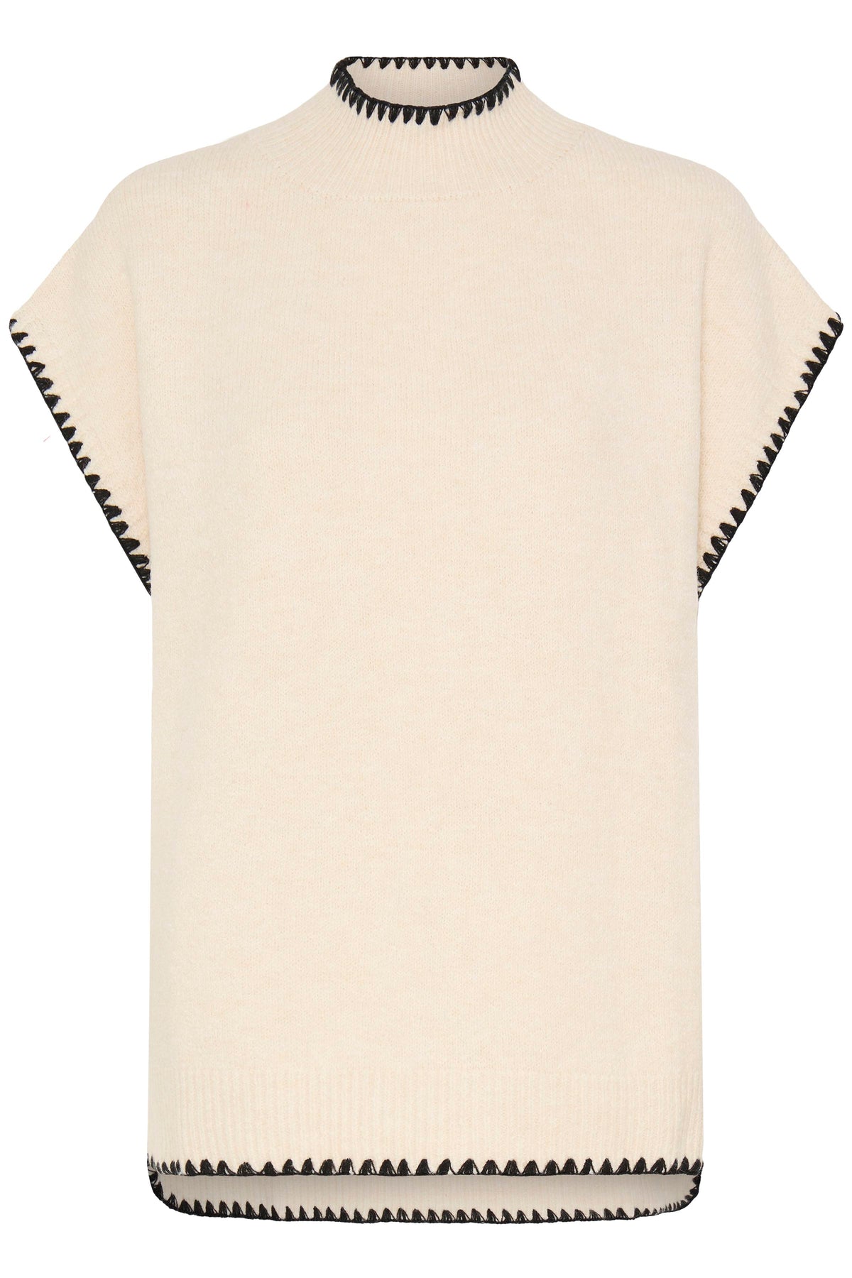 Ichi – IABERTA PO Poncho – Oatmeal Melange