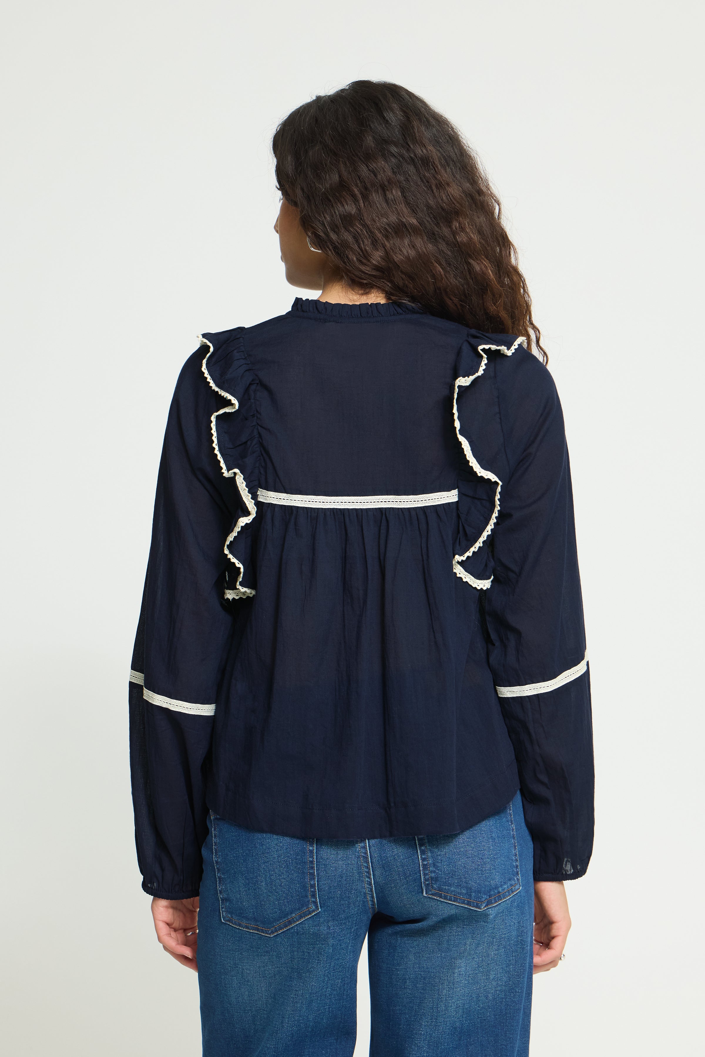 Ichi - IHVoilana Bluse Maritime Blue