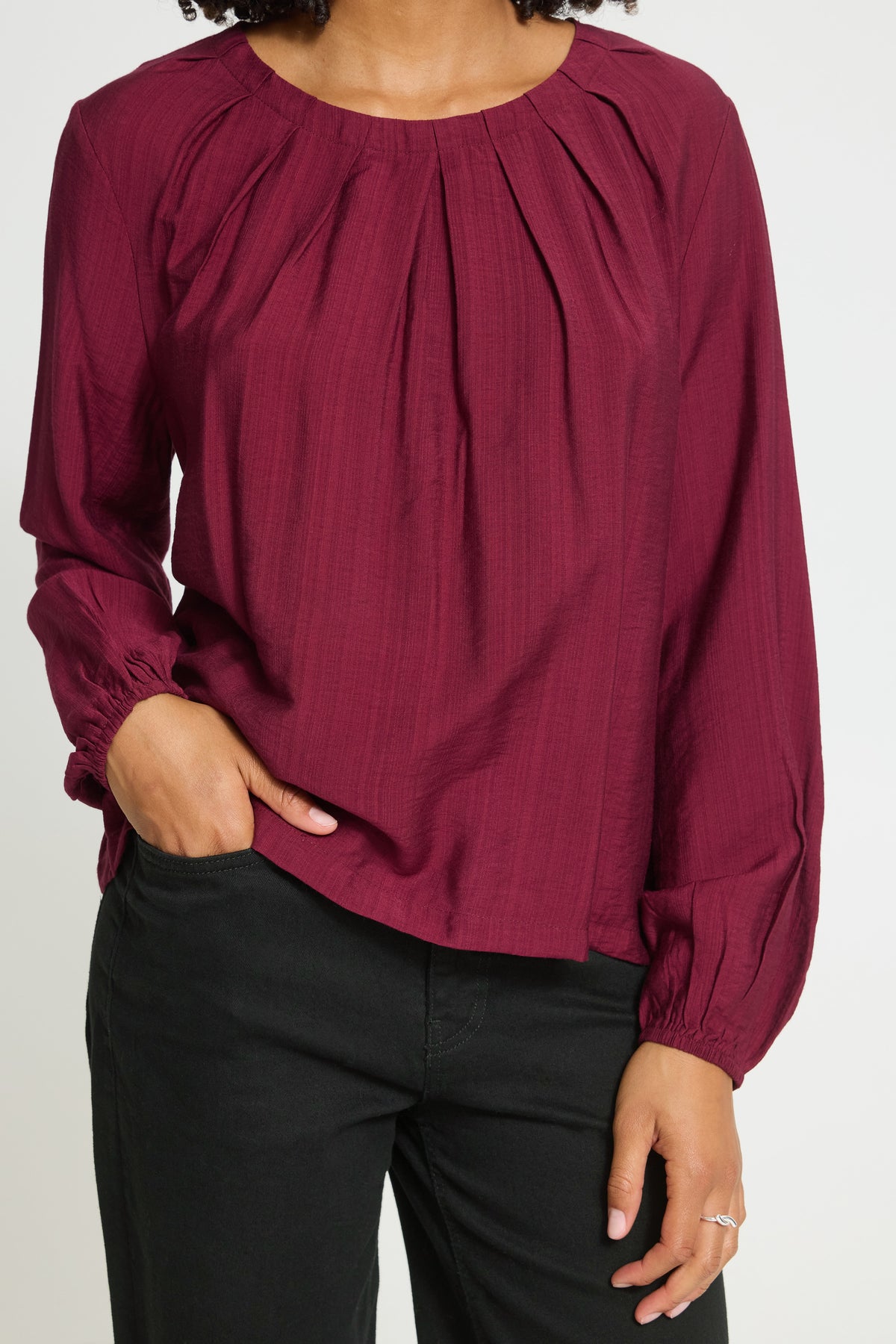 ICHI - IHImelda LS2 Blouse - Zinfandel