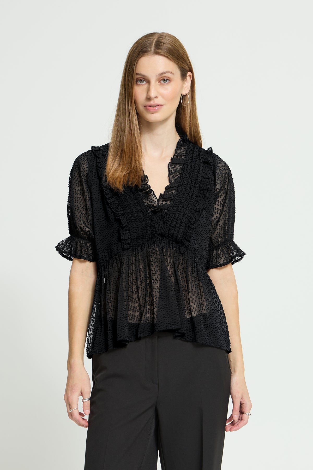 Ichi – IHLADONNA MS Bluse – Black