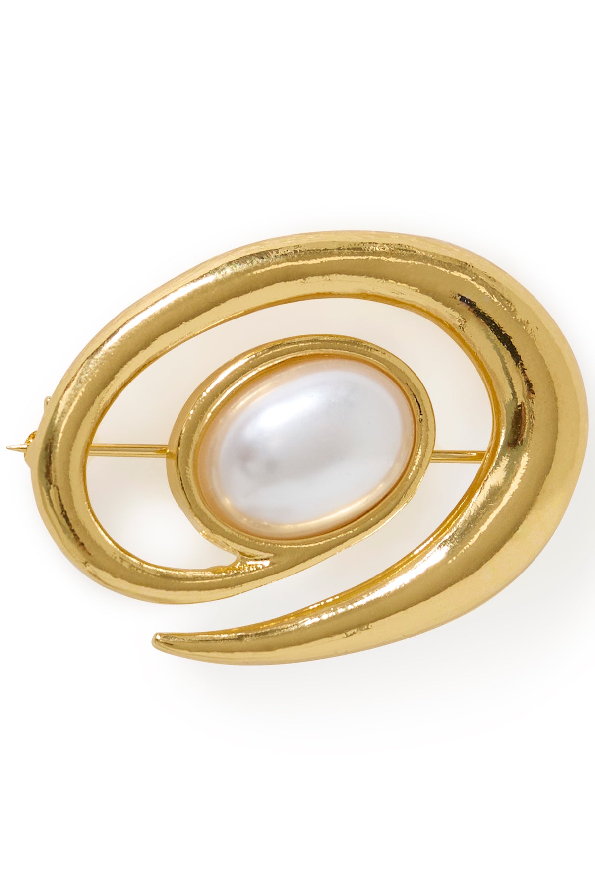 Ichi – IASISSE BROOCH BOX Broche – GOLD WHITE PEARLS