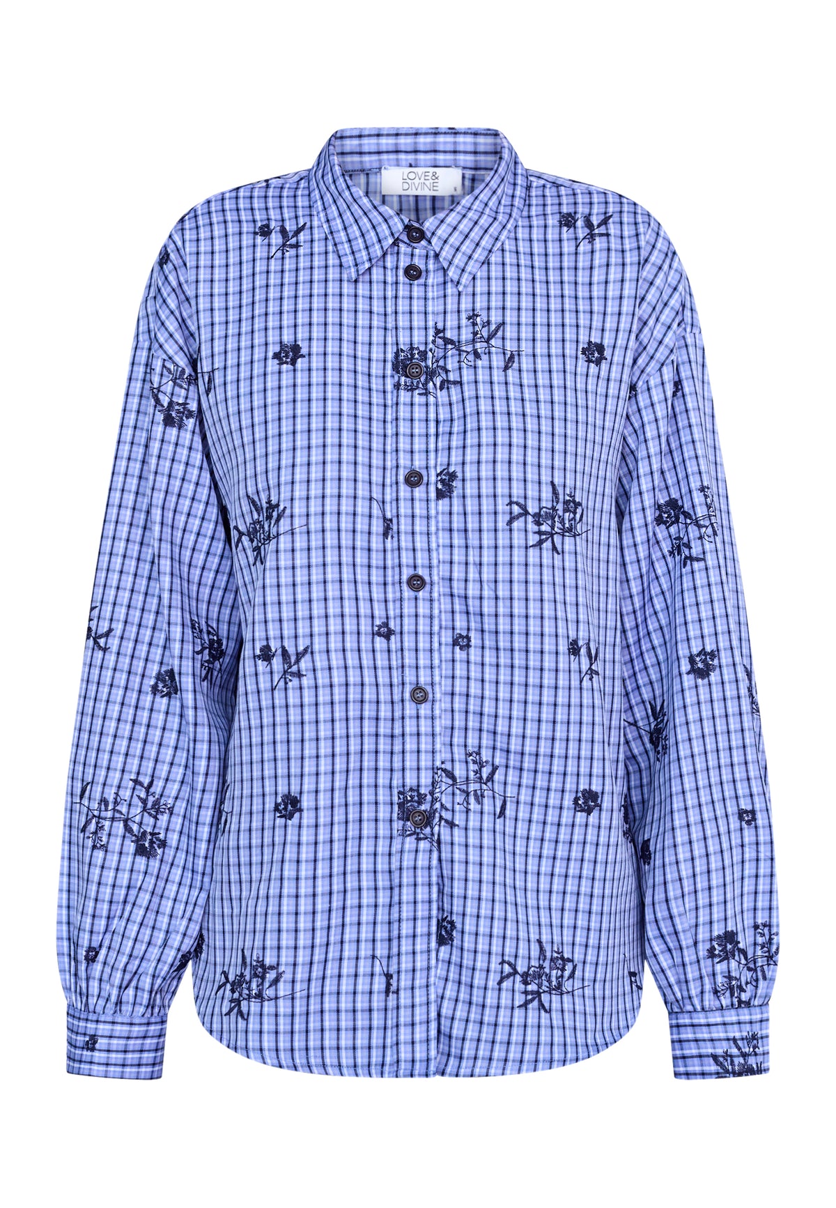 Love & Divine - Love1662 Skjorte med broderier