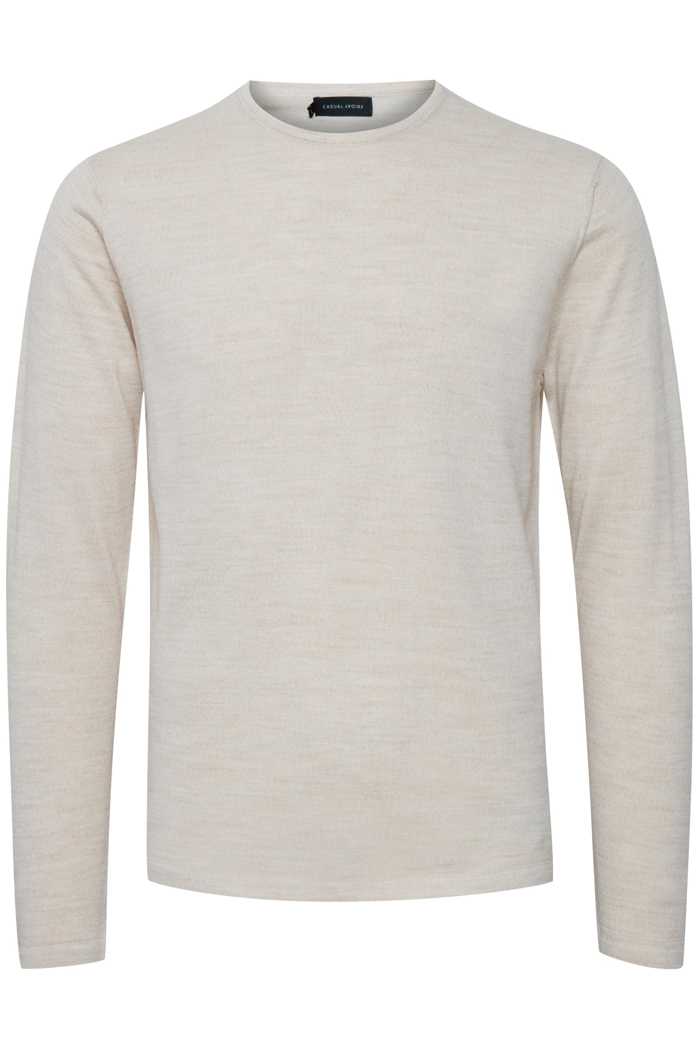 Casual Friday CFKent Merino Strik, Sand