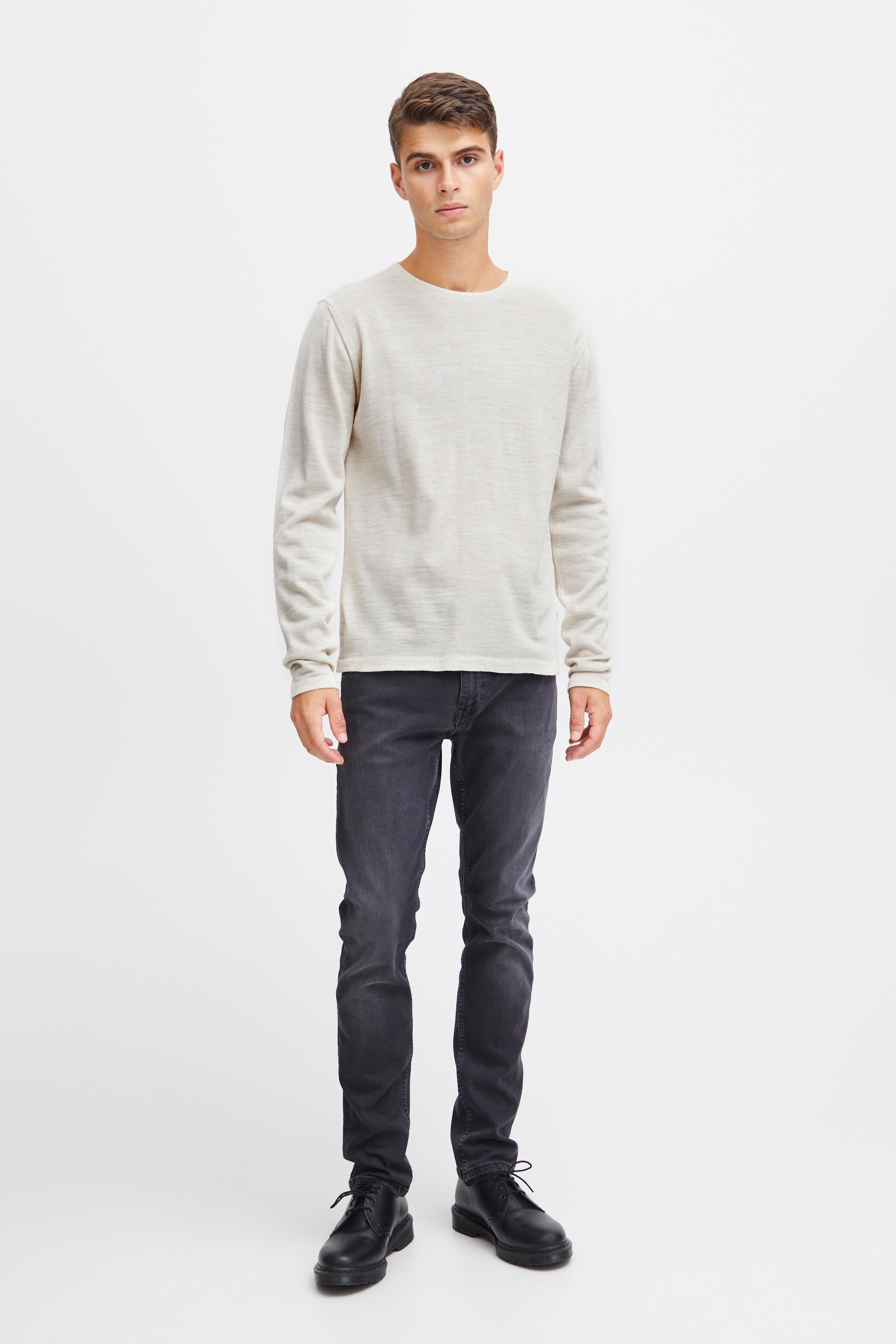 Casual Friday CFKent Merino Strik, Sand