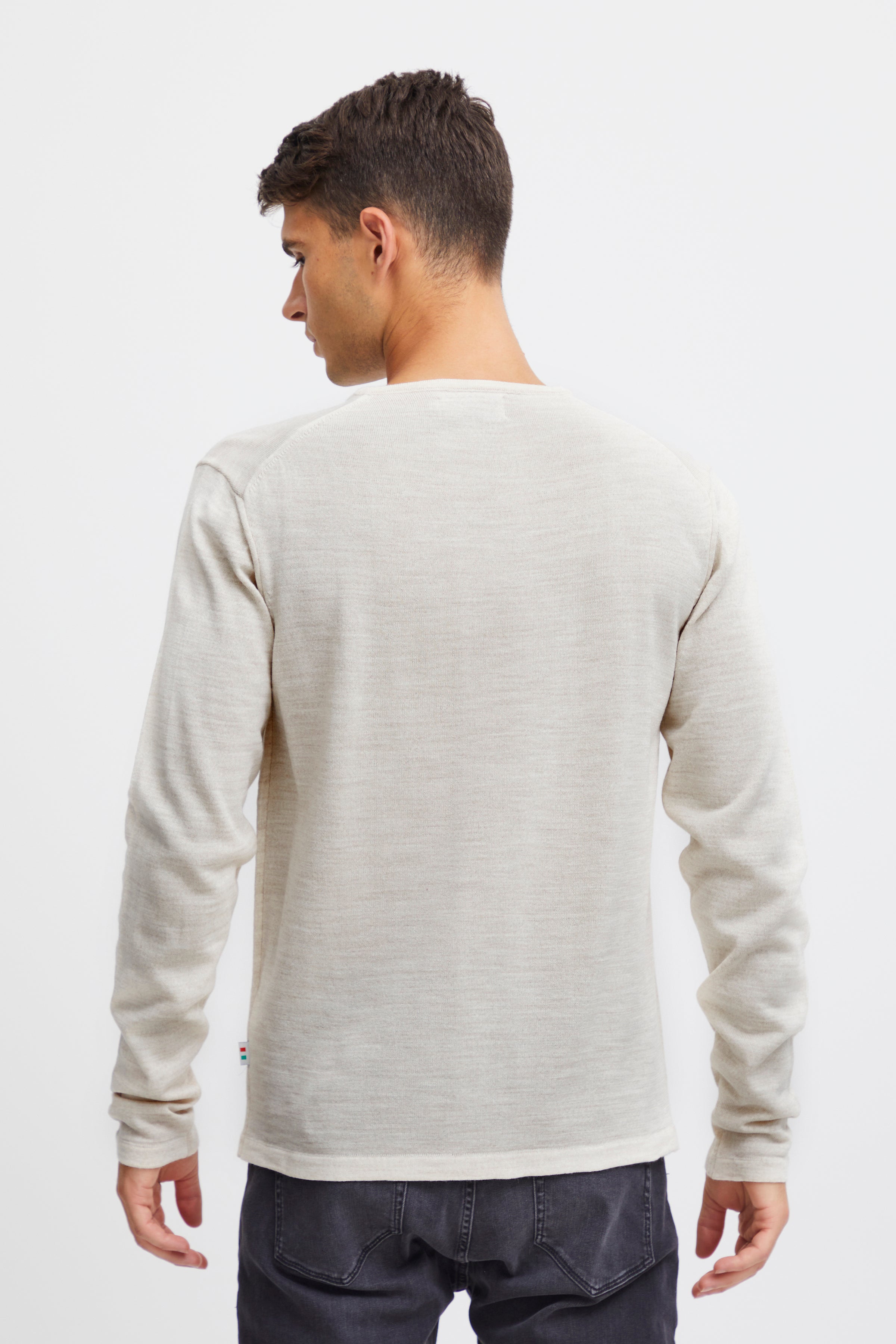 Casual Friday CFKent Merino Strik, Sand