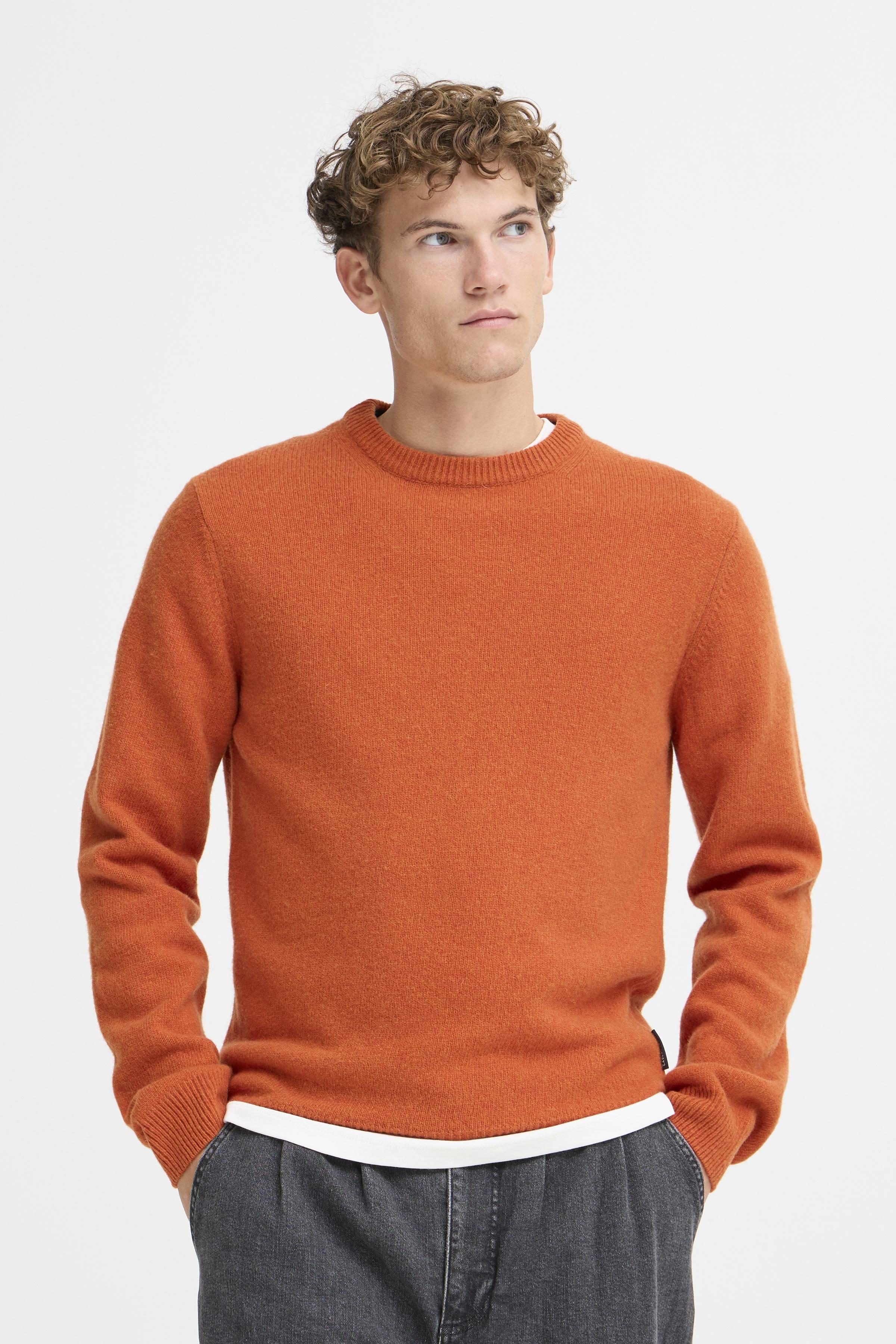 Casual Friday - Orange Uldstrik