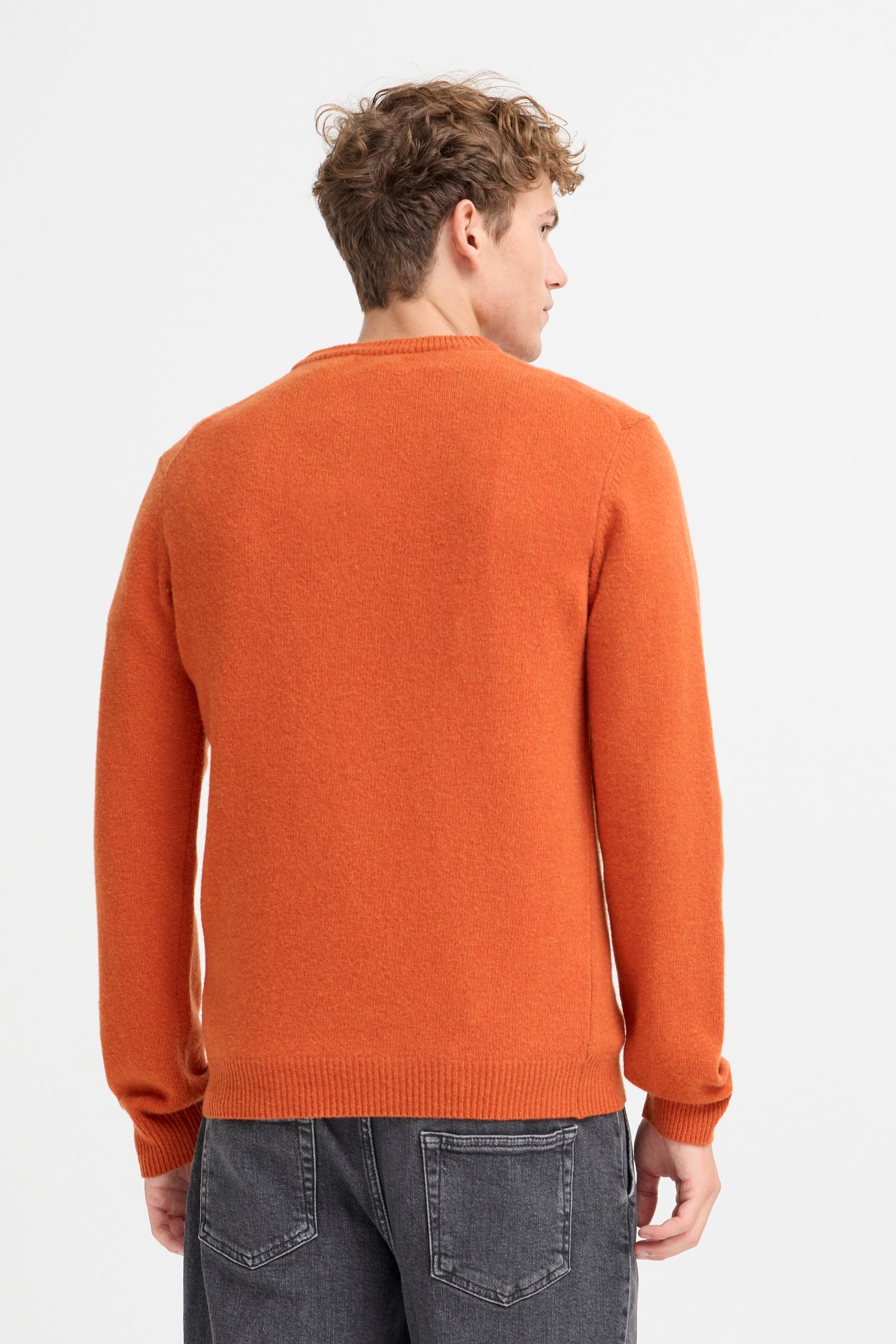 Casual Friday - Orange Uldstrik