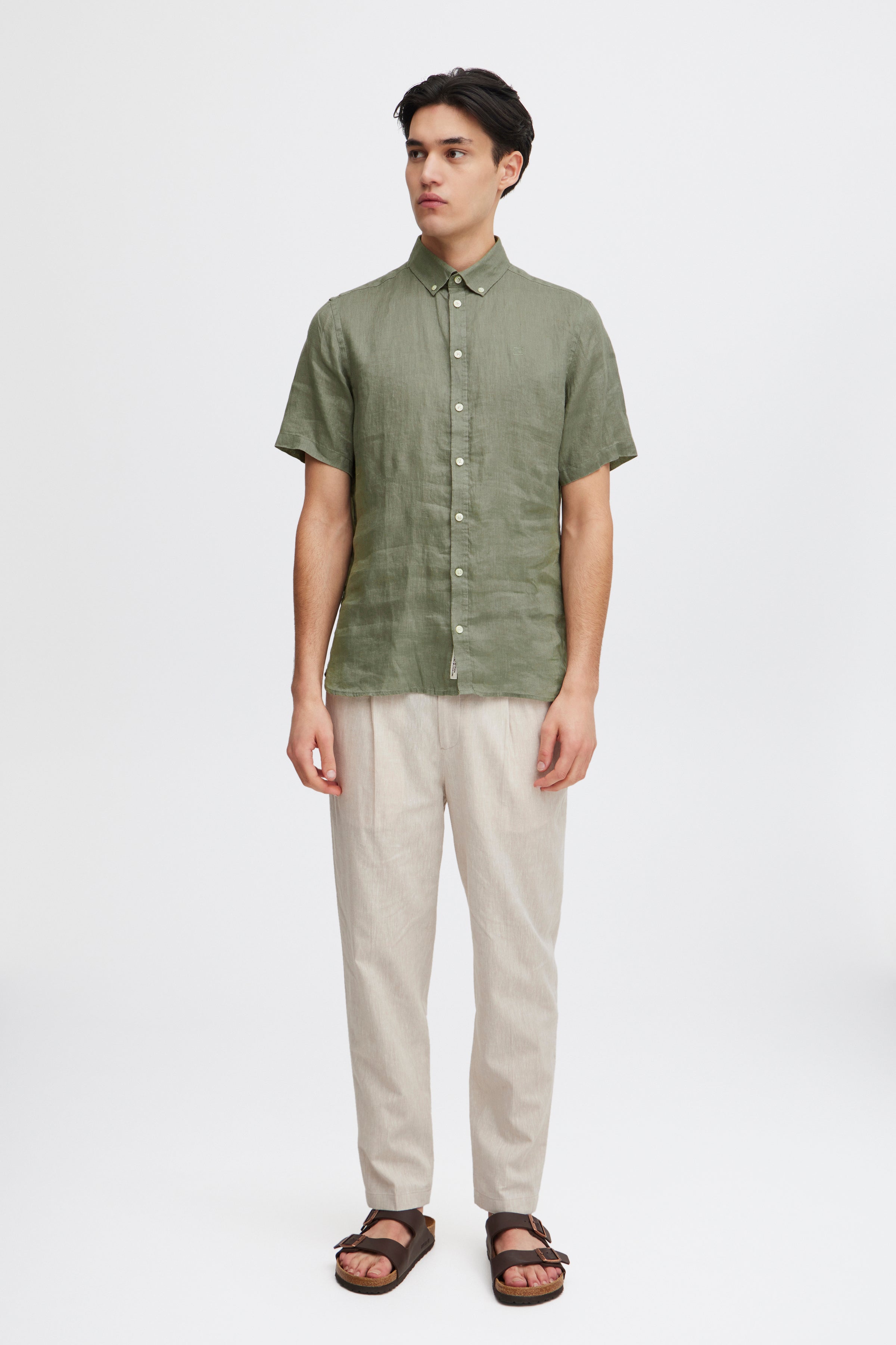 Casual Friday CFAnton Linen Skjorte – Agave Green