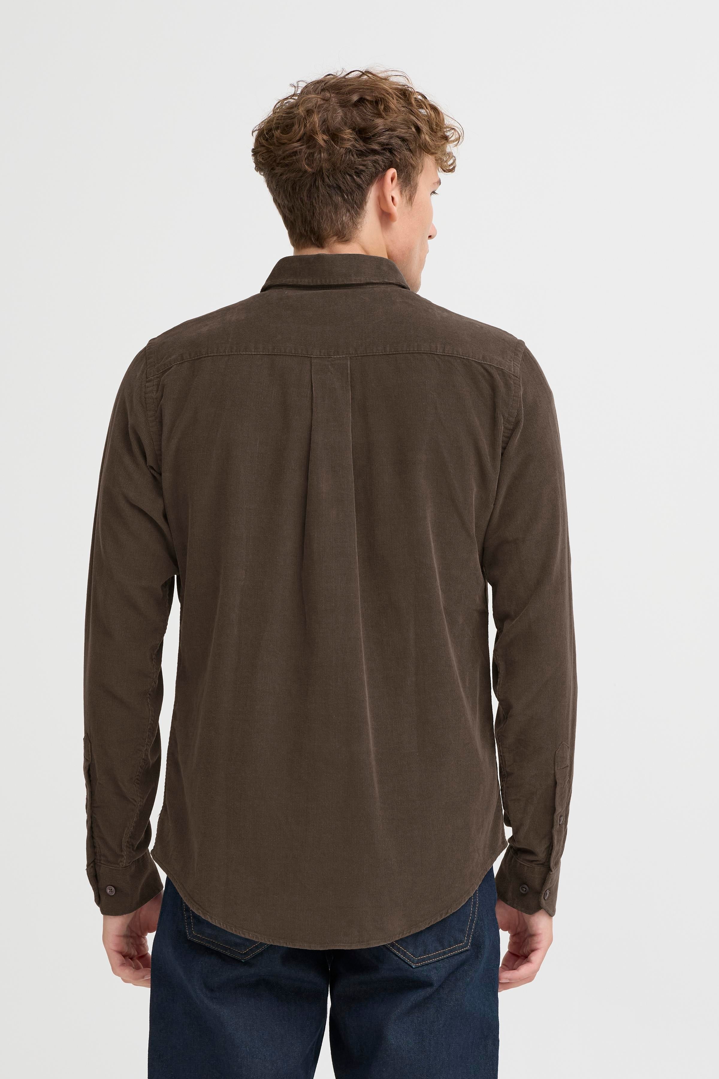 Casual Friday - CFAnton fløjlskjorte, dark olive