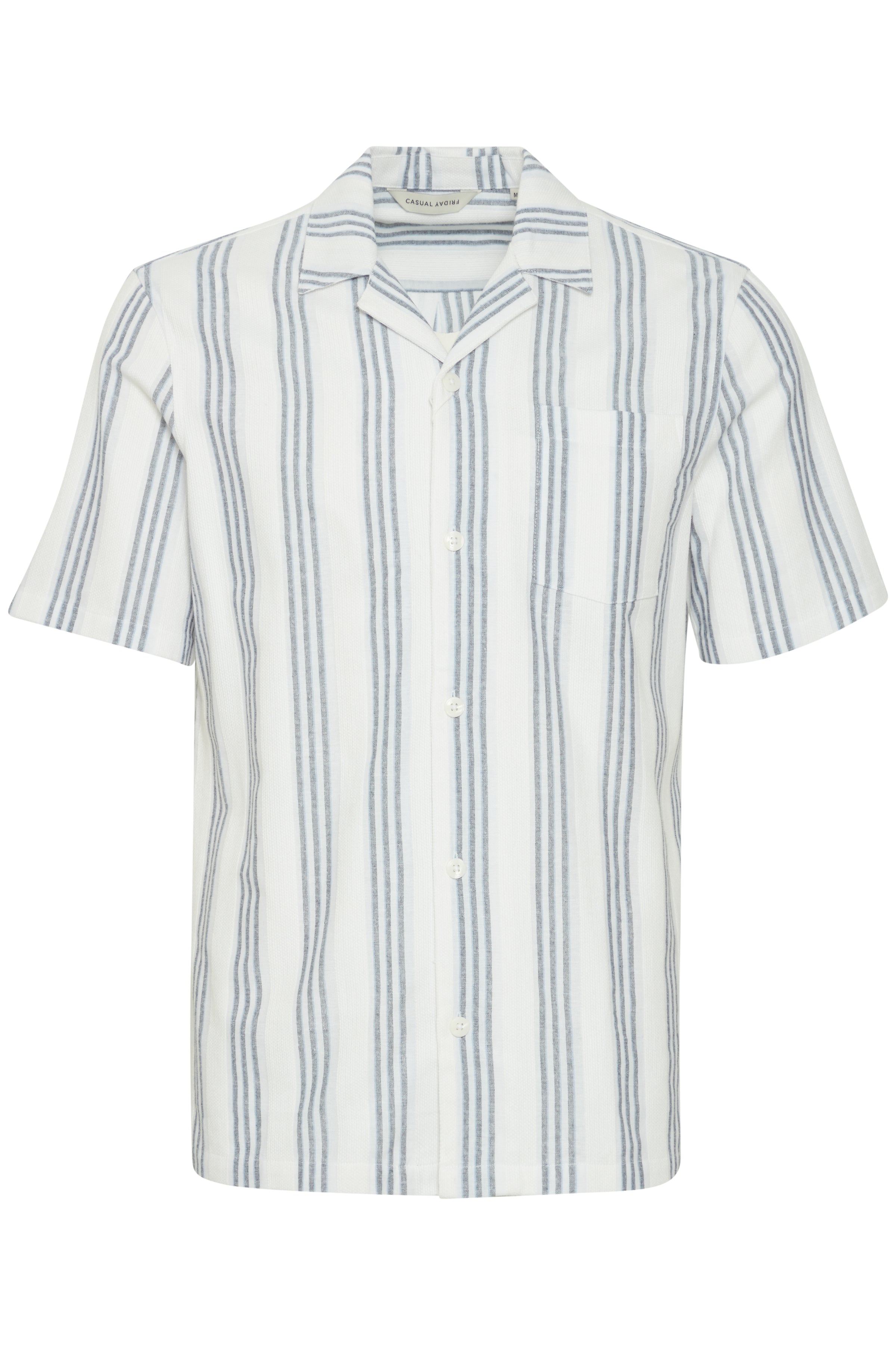 Casual Friday CFAnton Striped Skjorte – Kortærmet i Bomuld