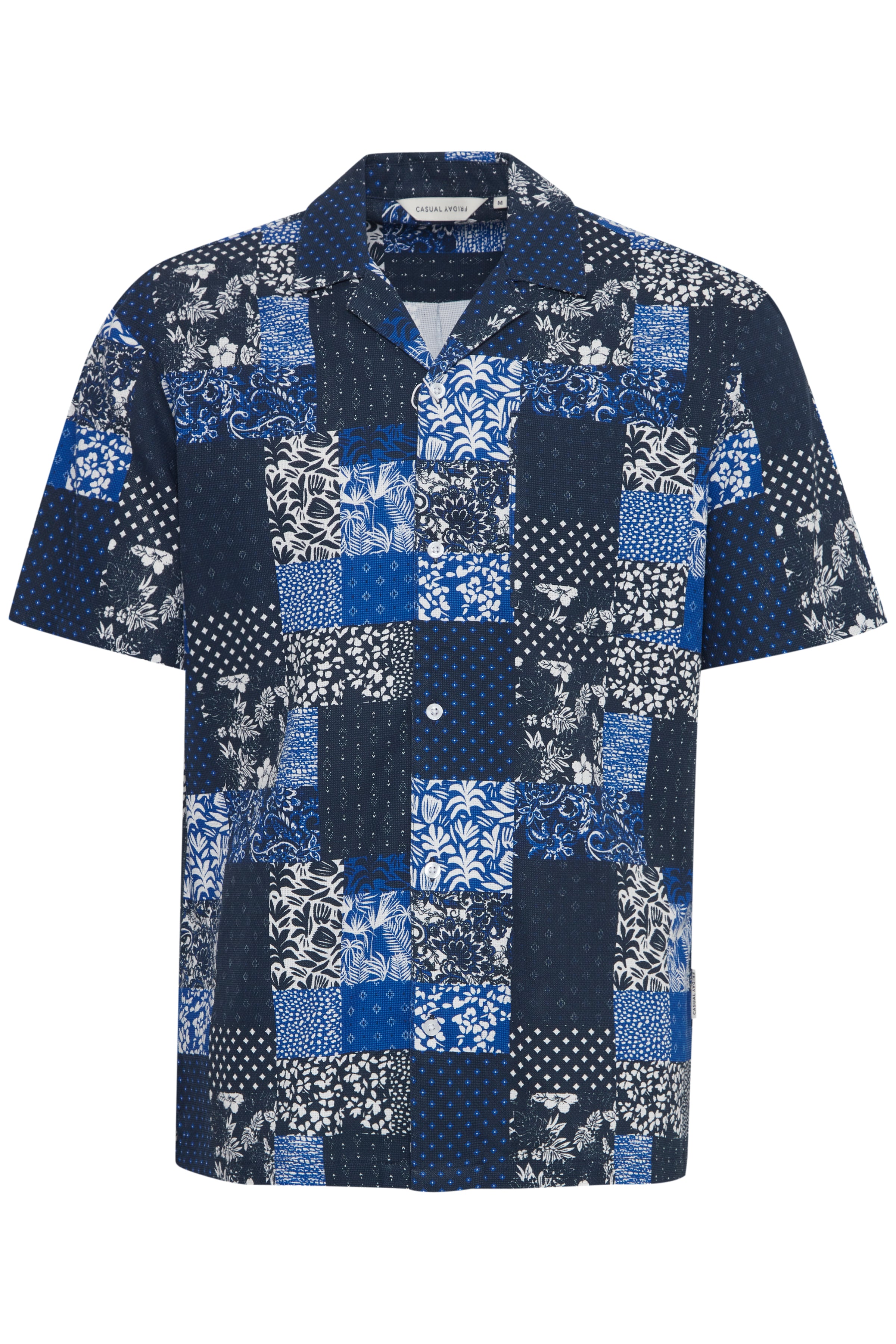 Casual Friday CFAlvin Patchwork Skjorte – Kortærmet Print