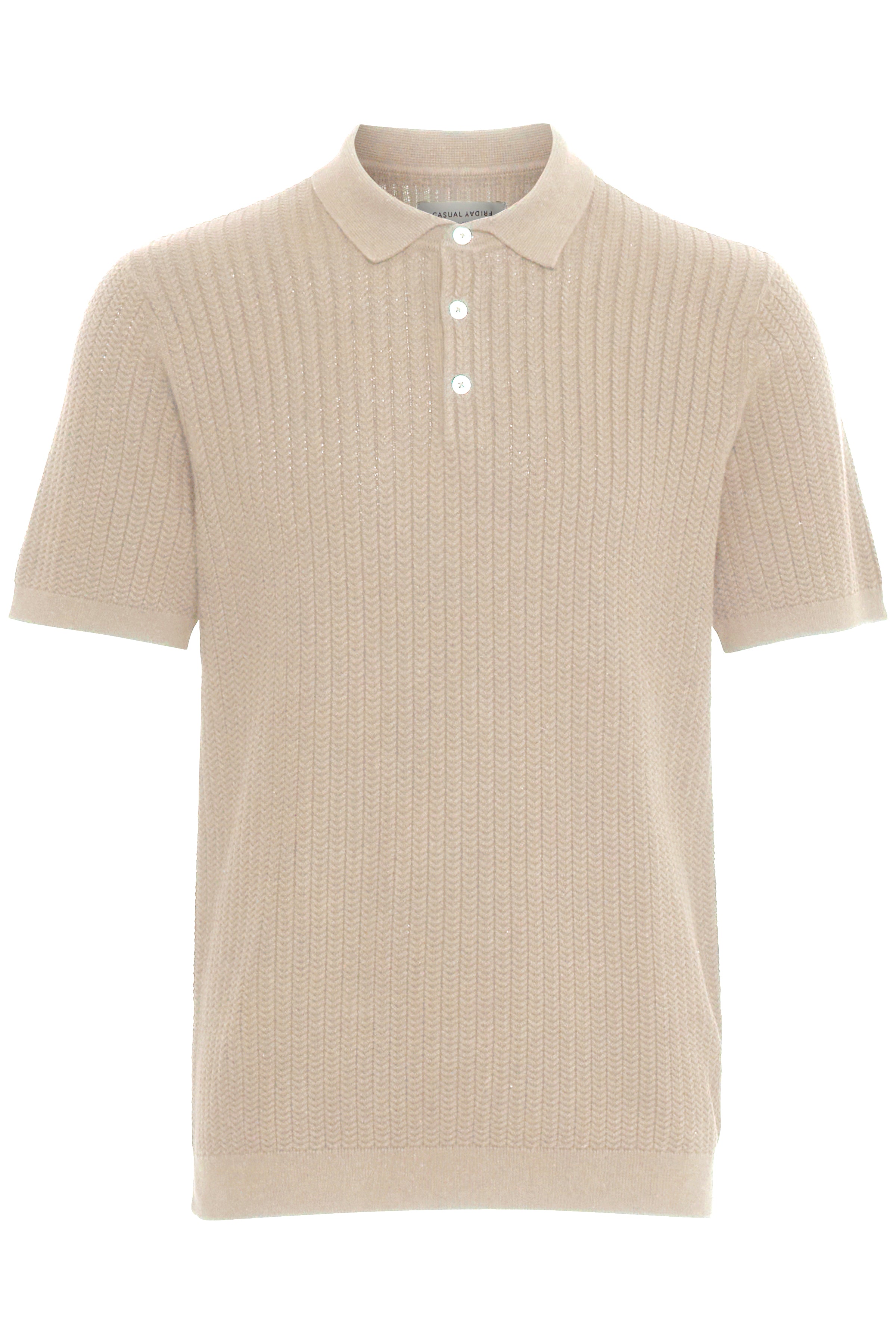 Casual Friday CFKarl Strik polo sand