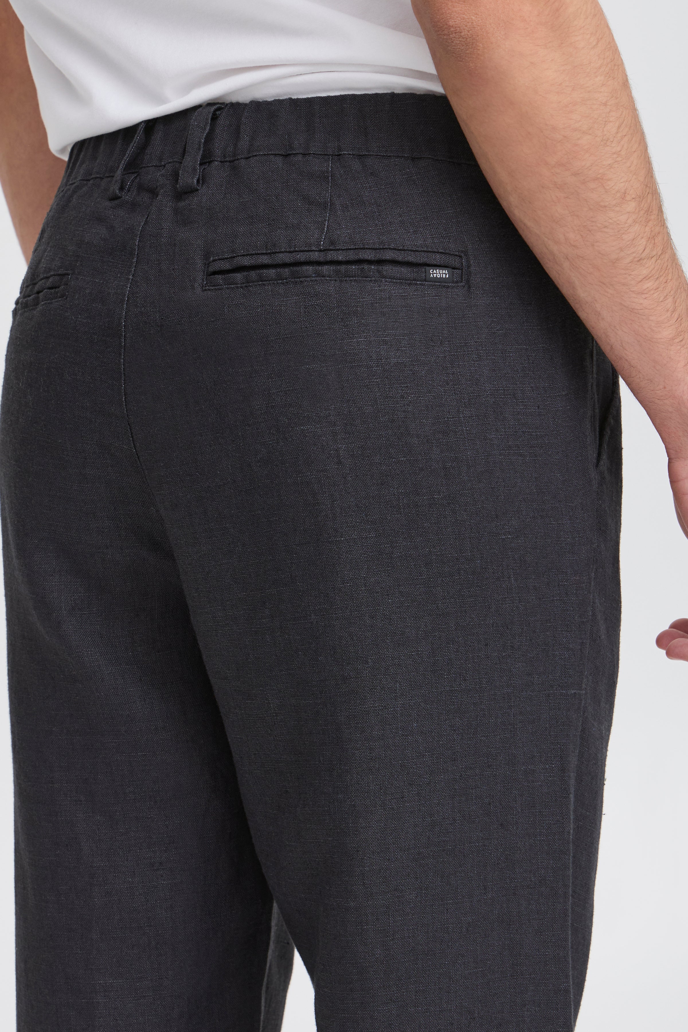 Casual Friday - CFPandrup hør bukser Dark Navy