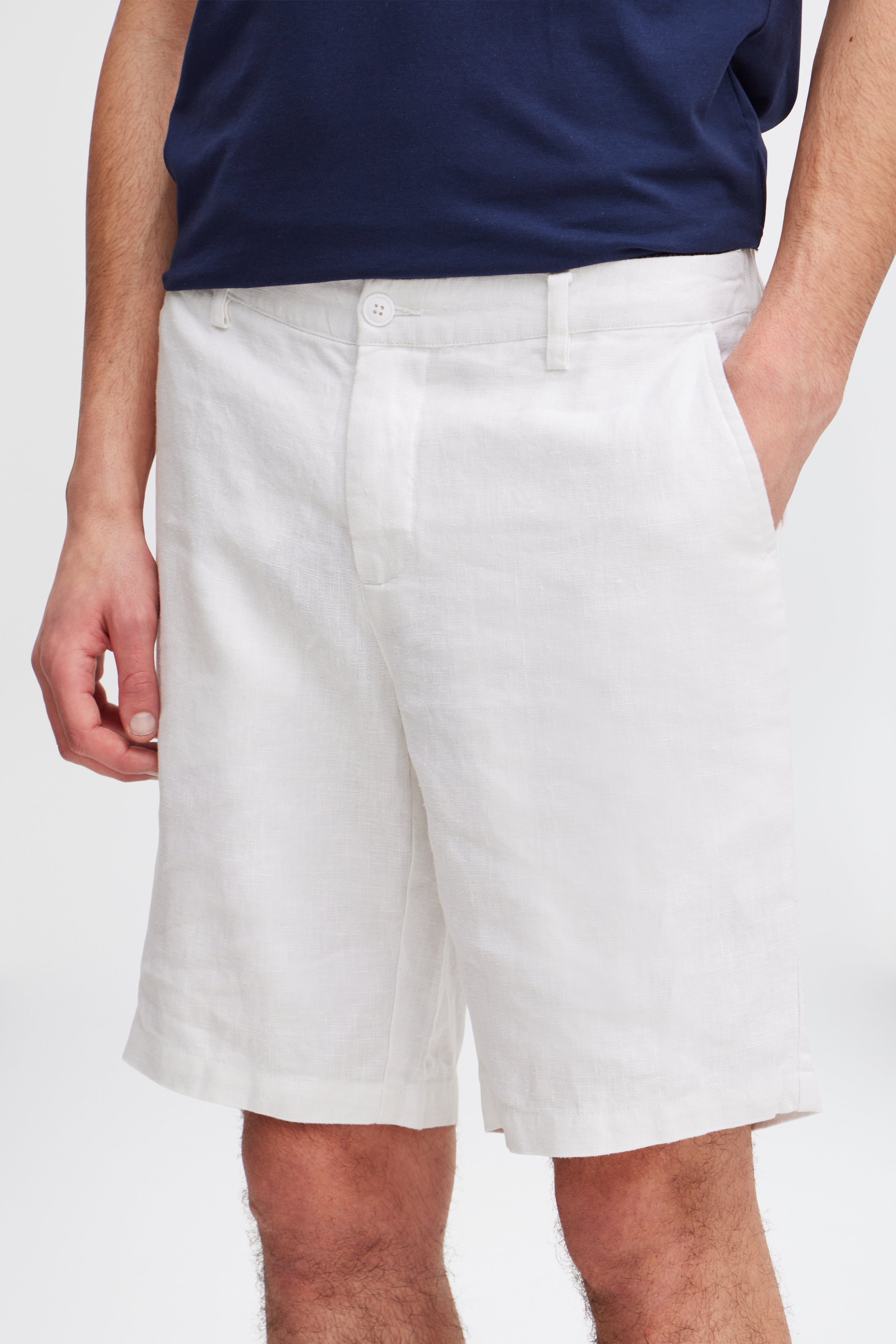 Casual Friday CFPandrup Linen Shorts – White