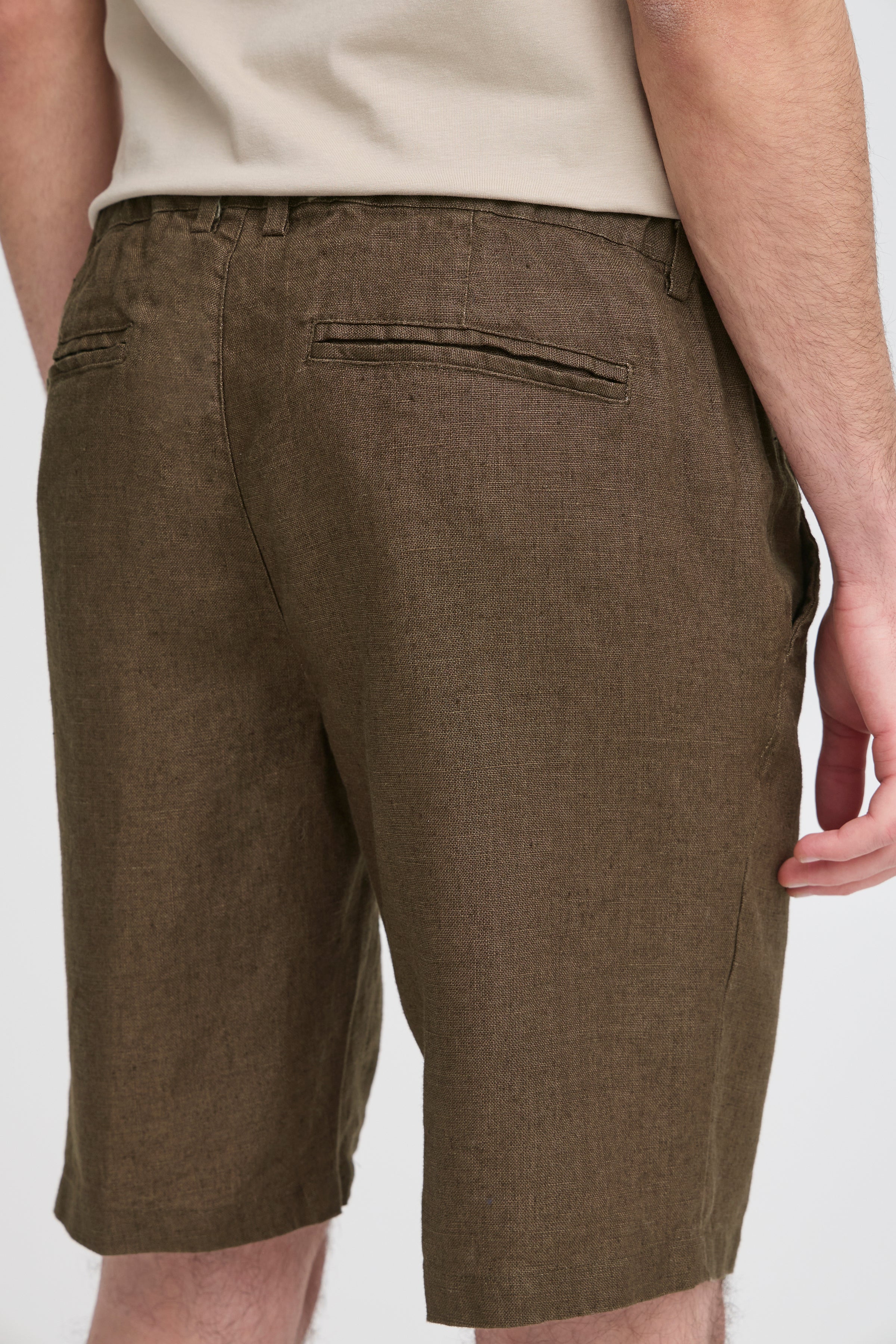 Casual Friday - Cfpandrup Hør Shorts Brun