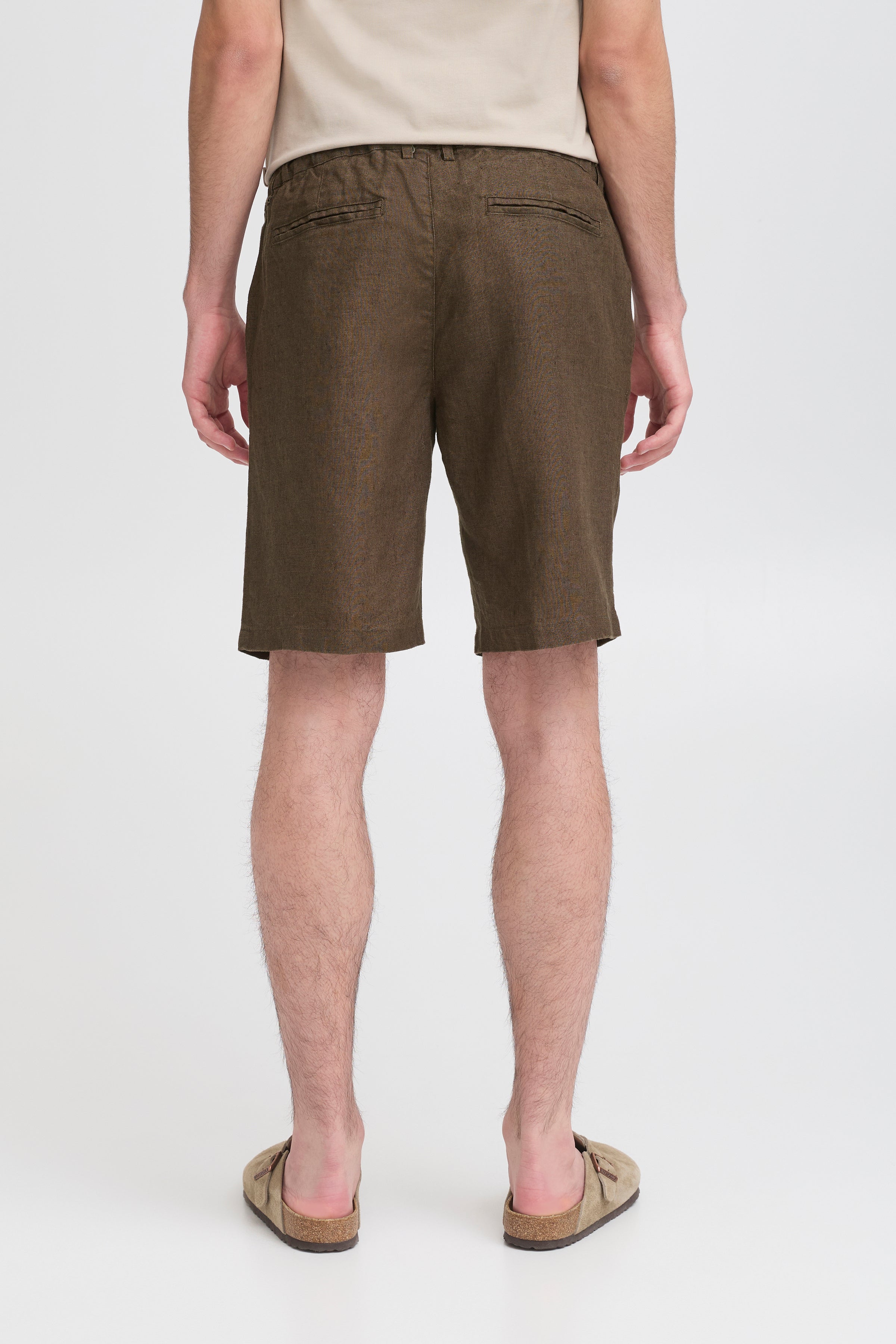 Casual Friday - Cfpandrup Hør Shorts Brun