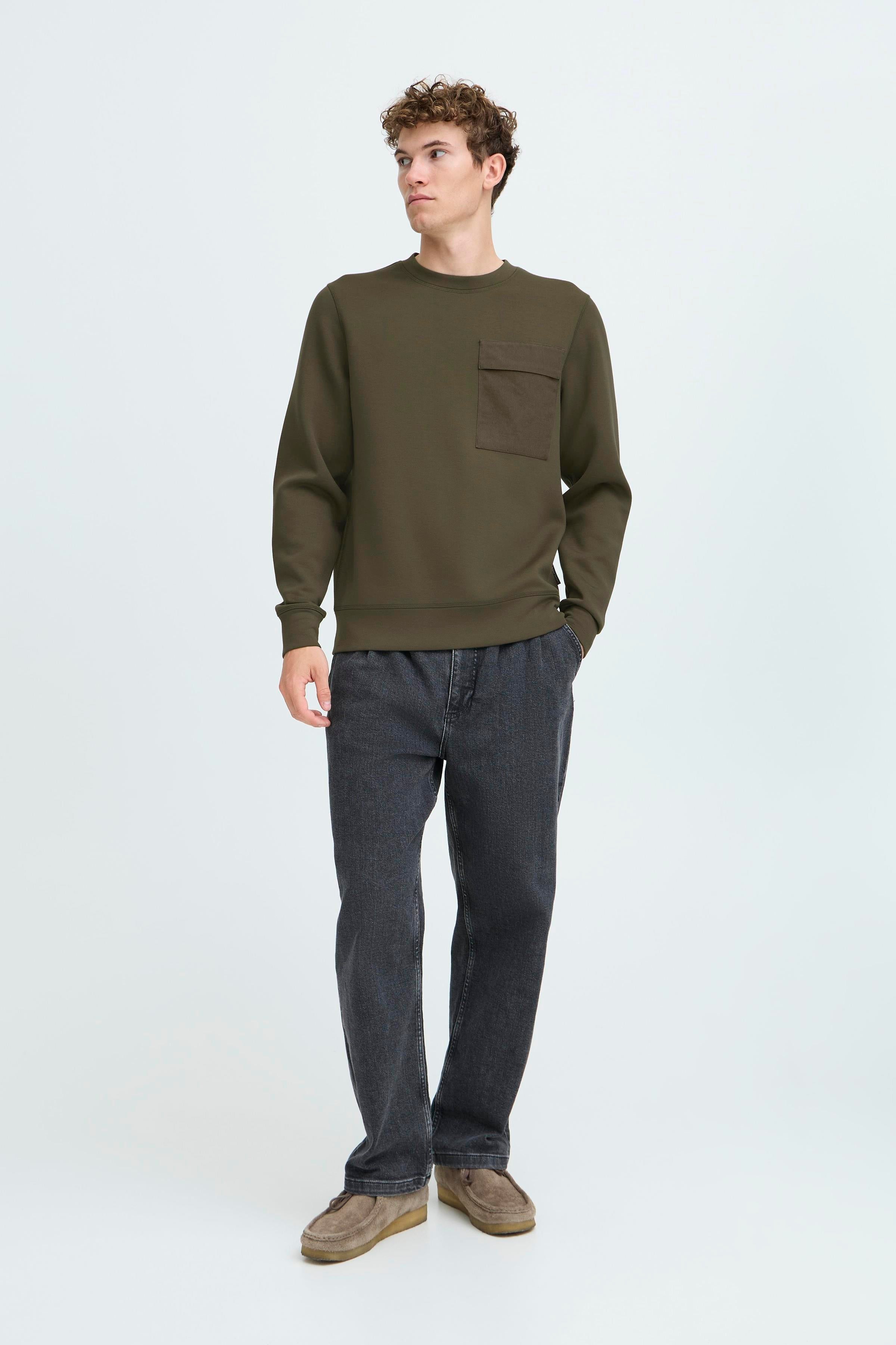 Casual friday - CFVidar Sweatshirt i army