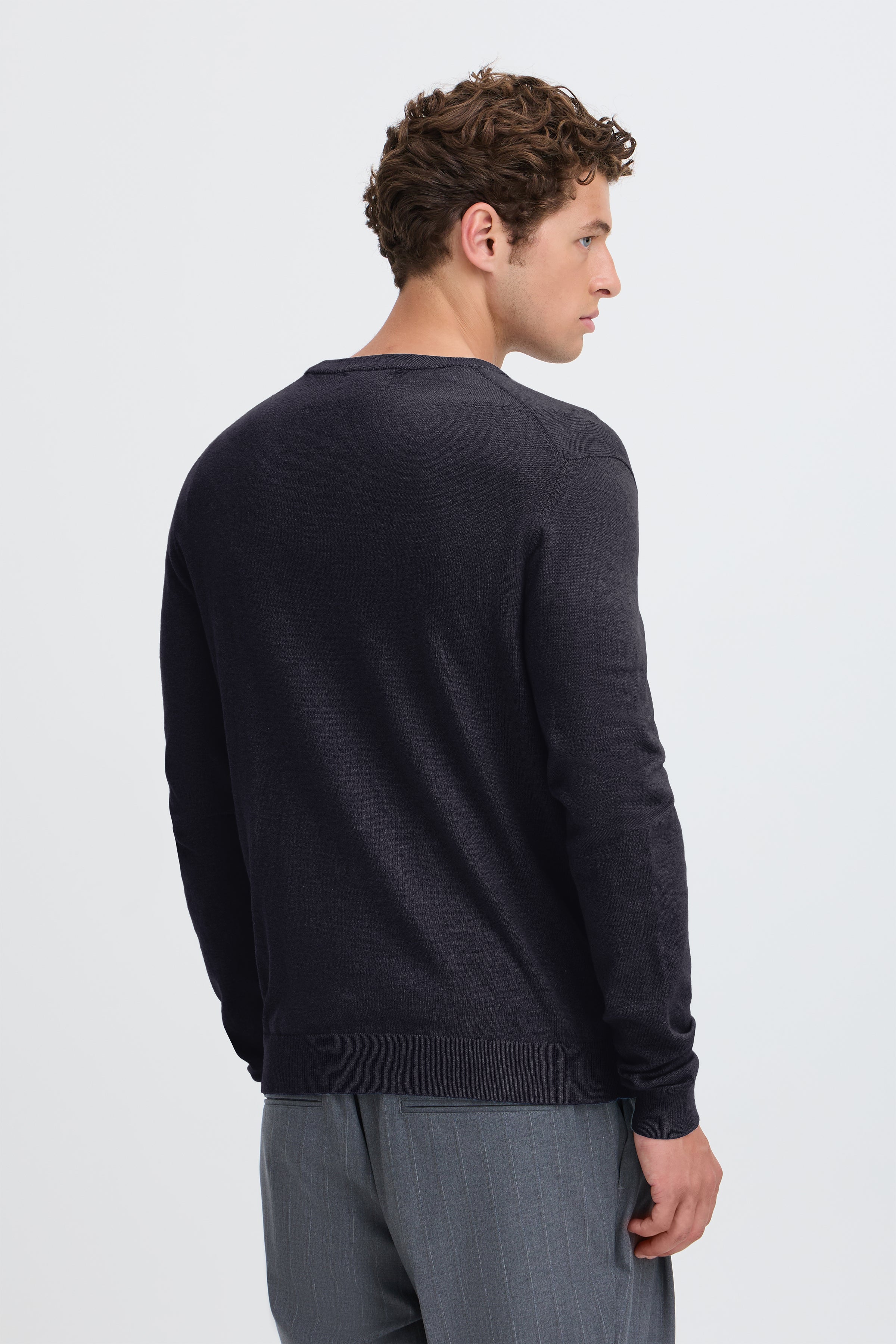Casual Friday - CFHalfdan Crew Neck Ashley Blå