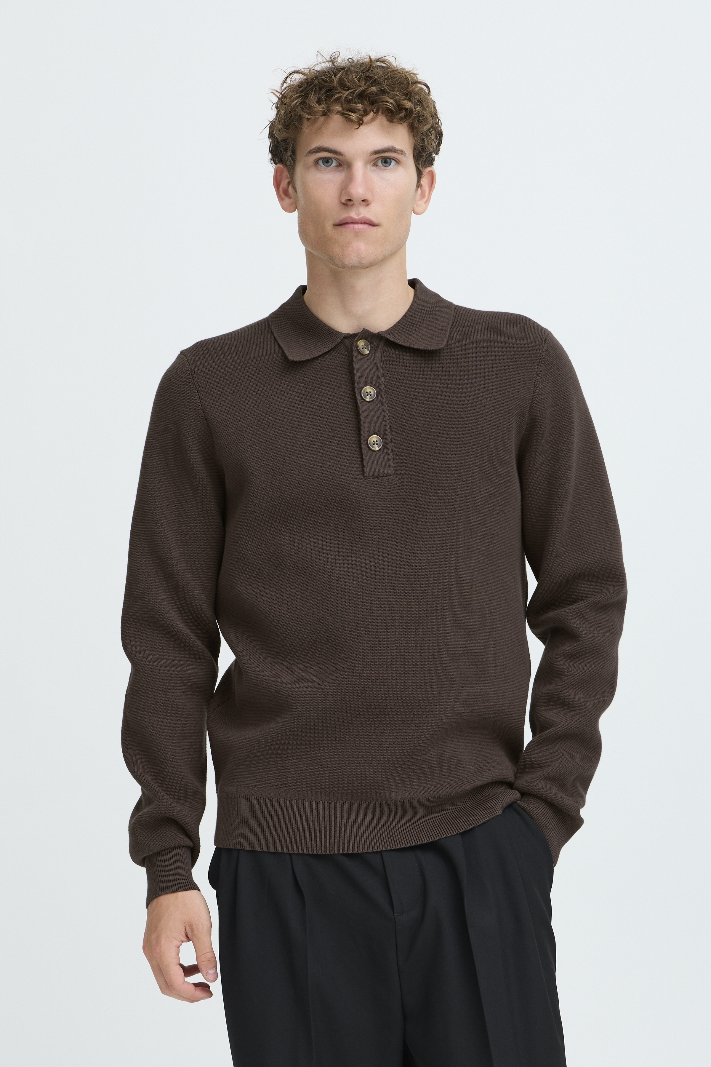 Casual Friday - CFAbel Milano Polo Strik i brun