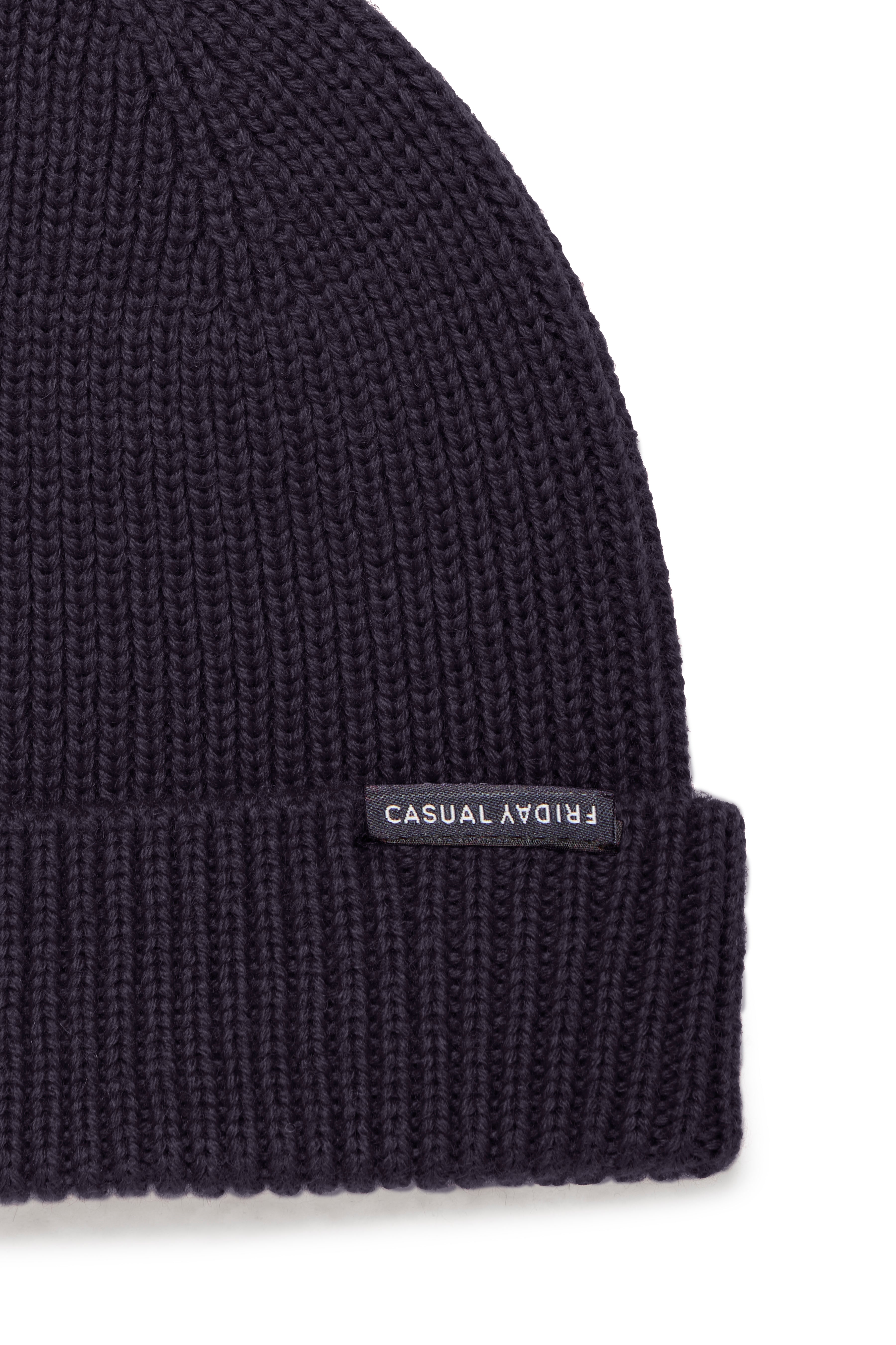 Casual Friday - CFAlkin Rib Beanie i Navy