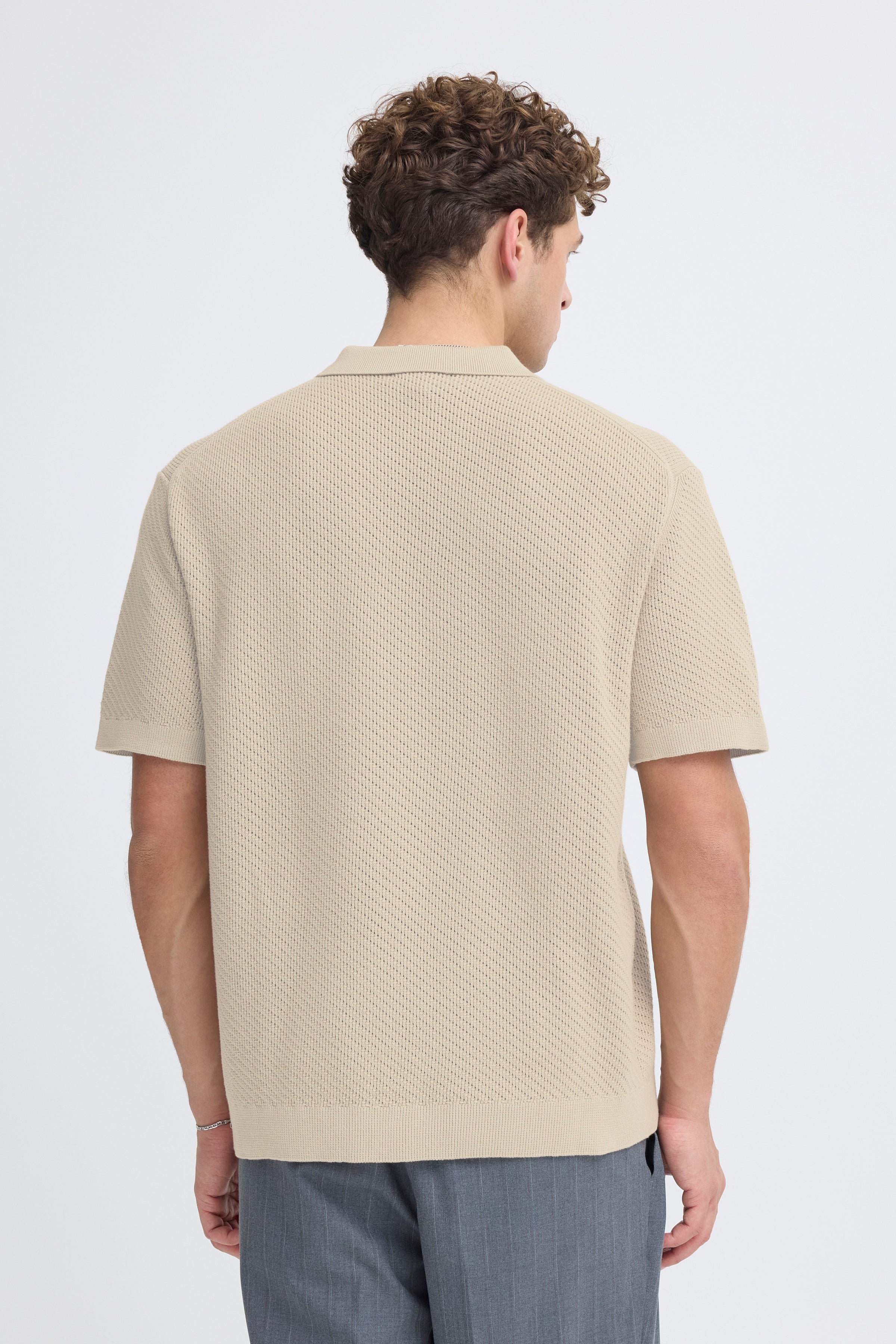 Casual Friday - CFISAKSSON Polo Strik Sand