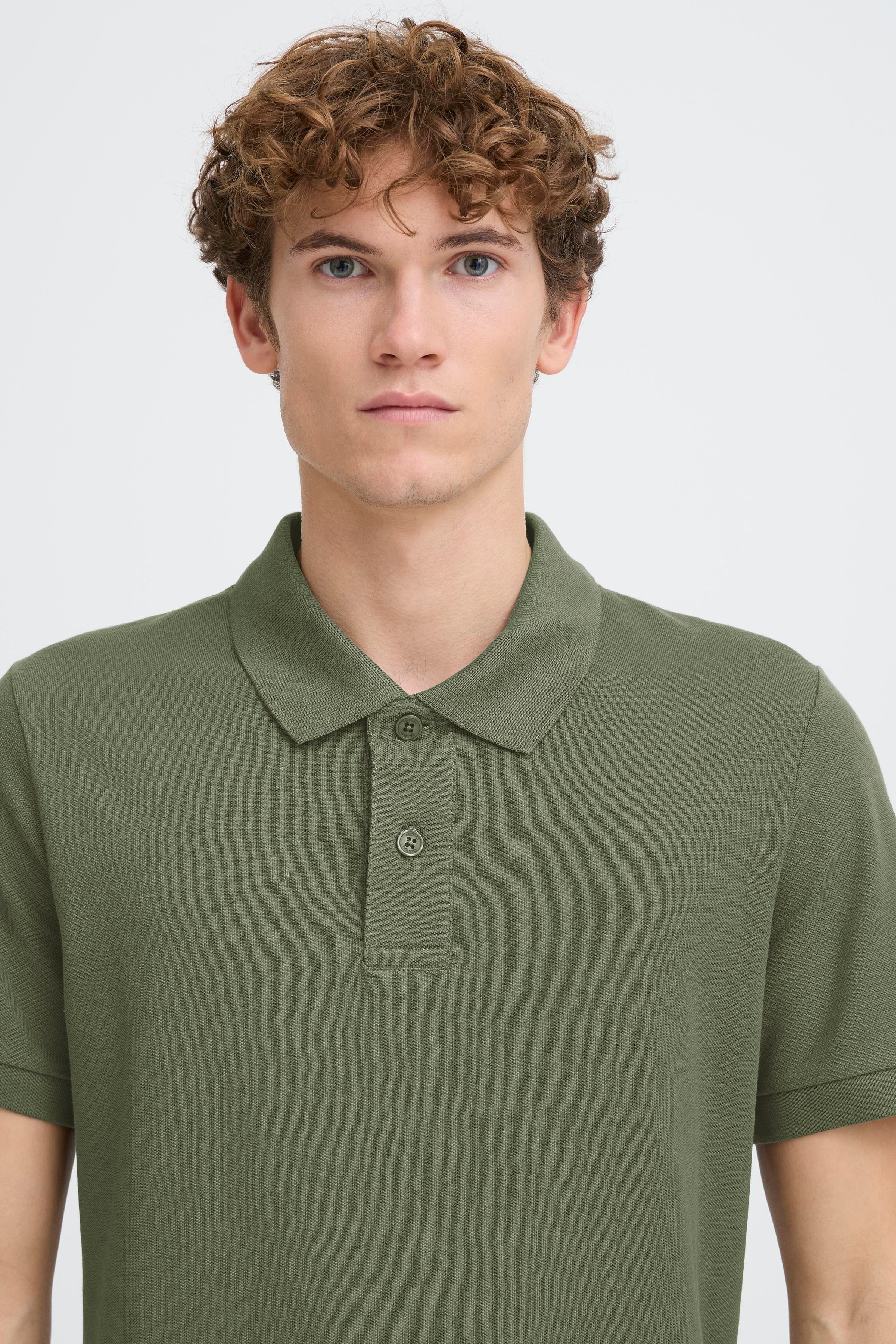 Casual Friday - CFSolheim Polo Piqué i Beetle Grøn